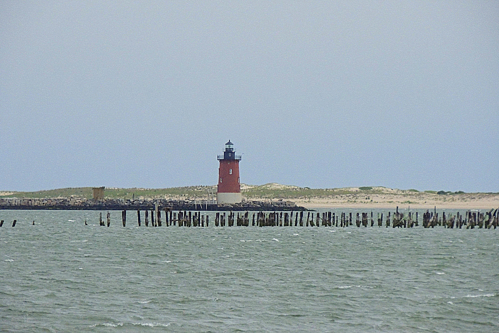 The lighthouse on the bay side. This is a great spot for kiteboarding!
