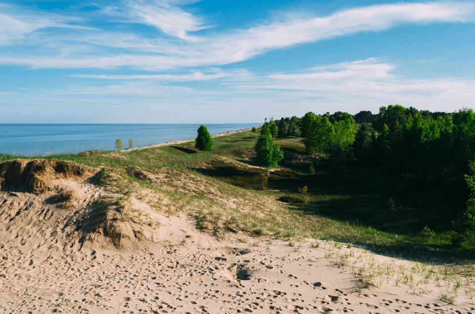 Nothing like walking over a dune and taking in Lake Michigan while smell of campfires and s'mores pulls you further down the beach. 