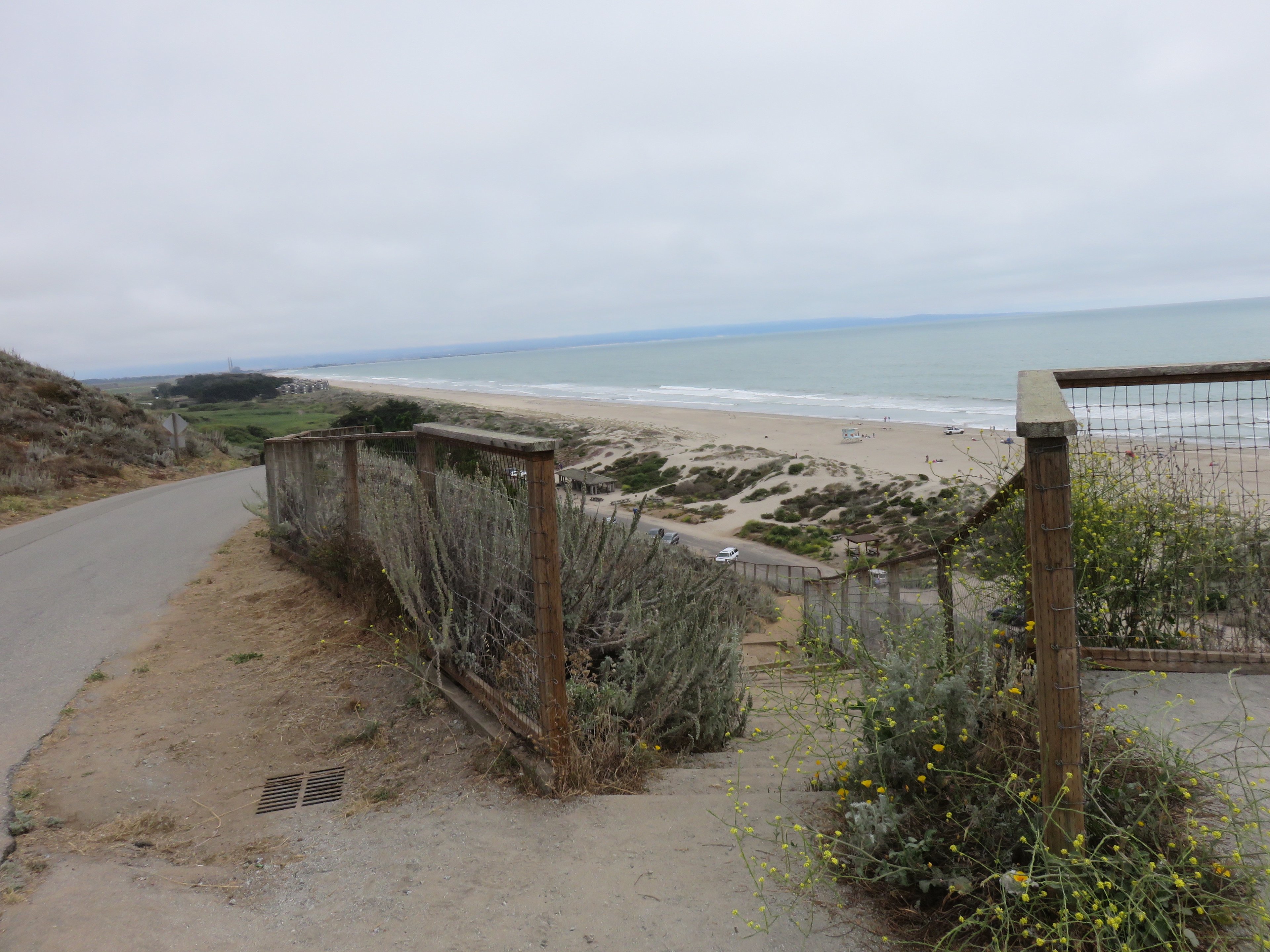 The campsites trail leads to a beautiful overlook of Sunset Beach with direct stair access!