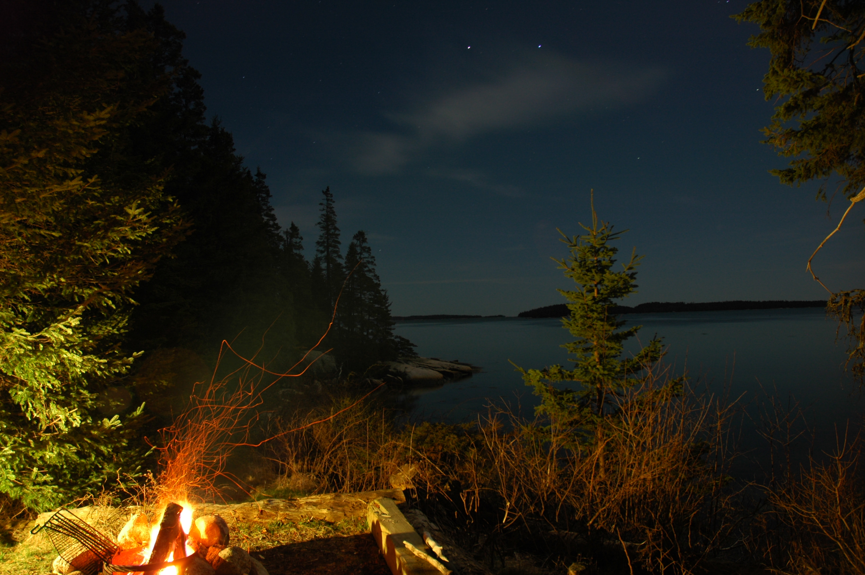 Ocean front campsite