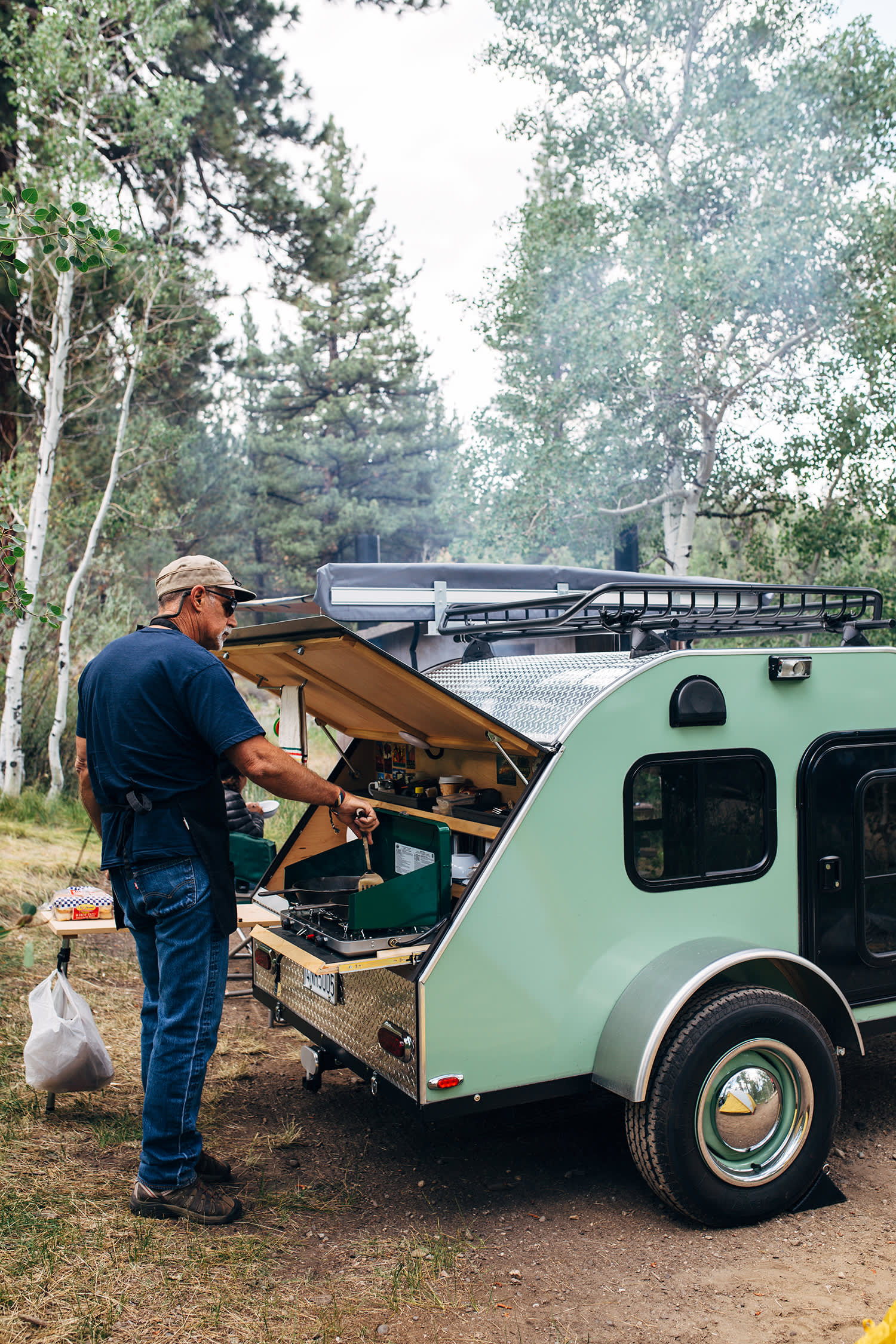 Most of the campsites are enclosed by trees, providing privacy for groups of campers. 