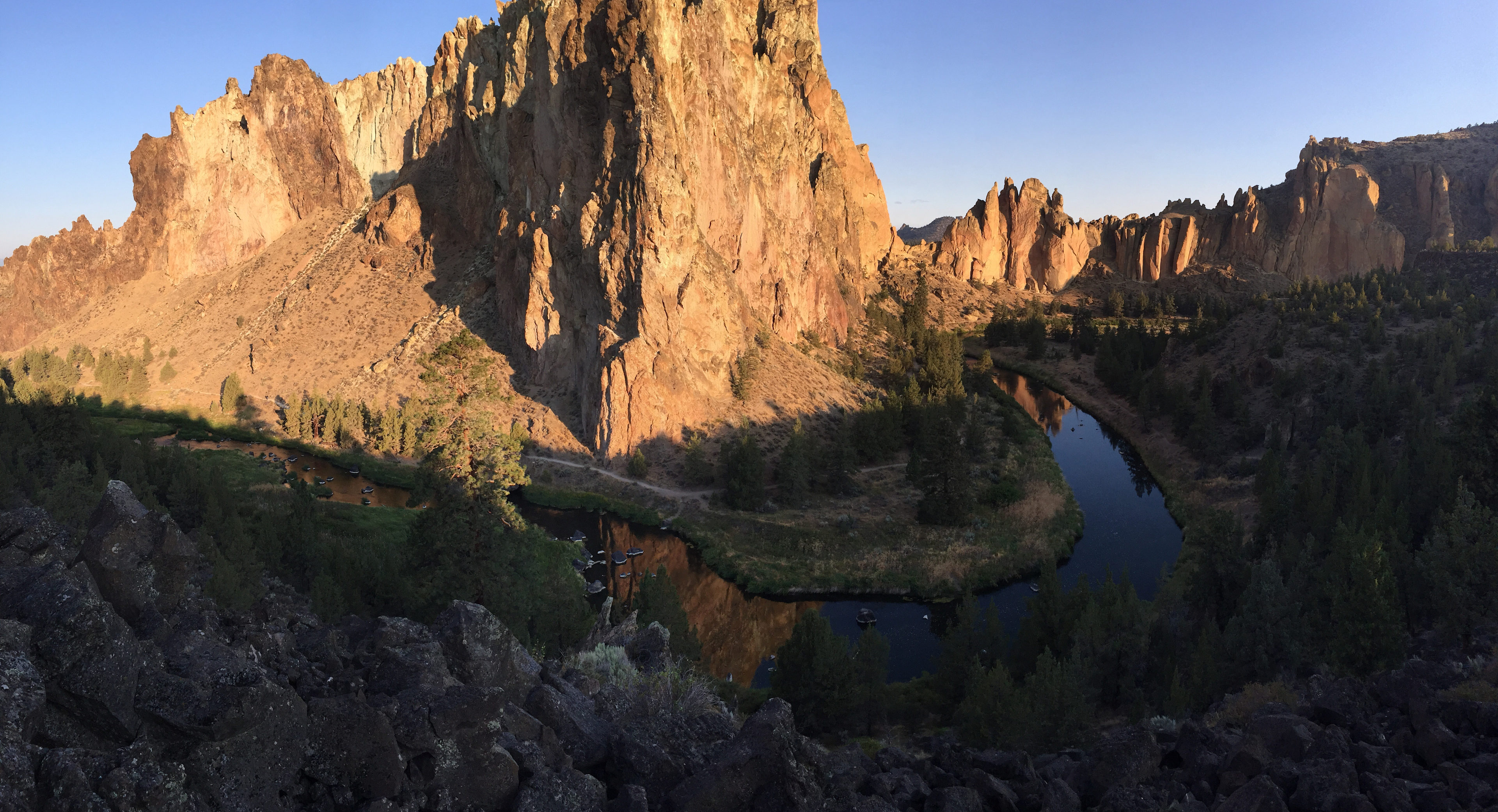 Morning view from my campsite. 