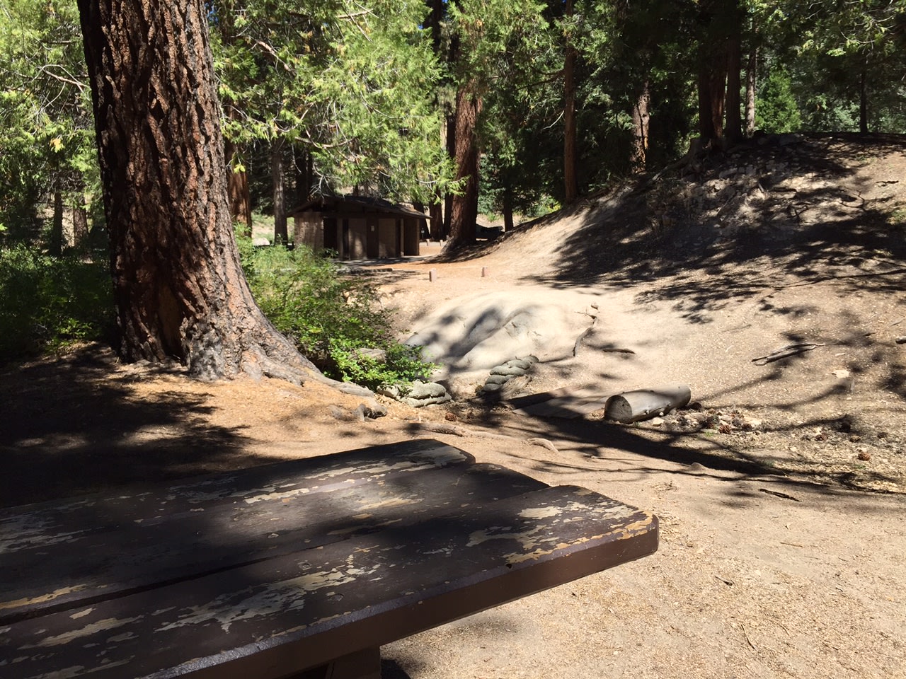 View from Site #35 (Double Site). Parking and restrooms close by.