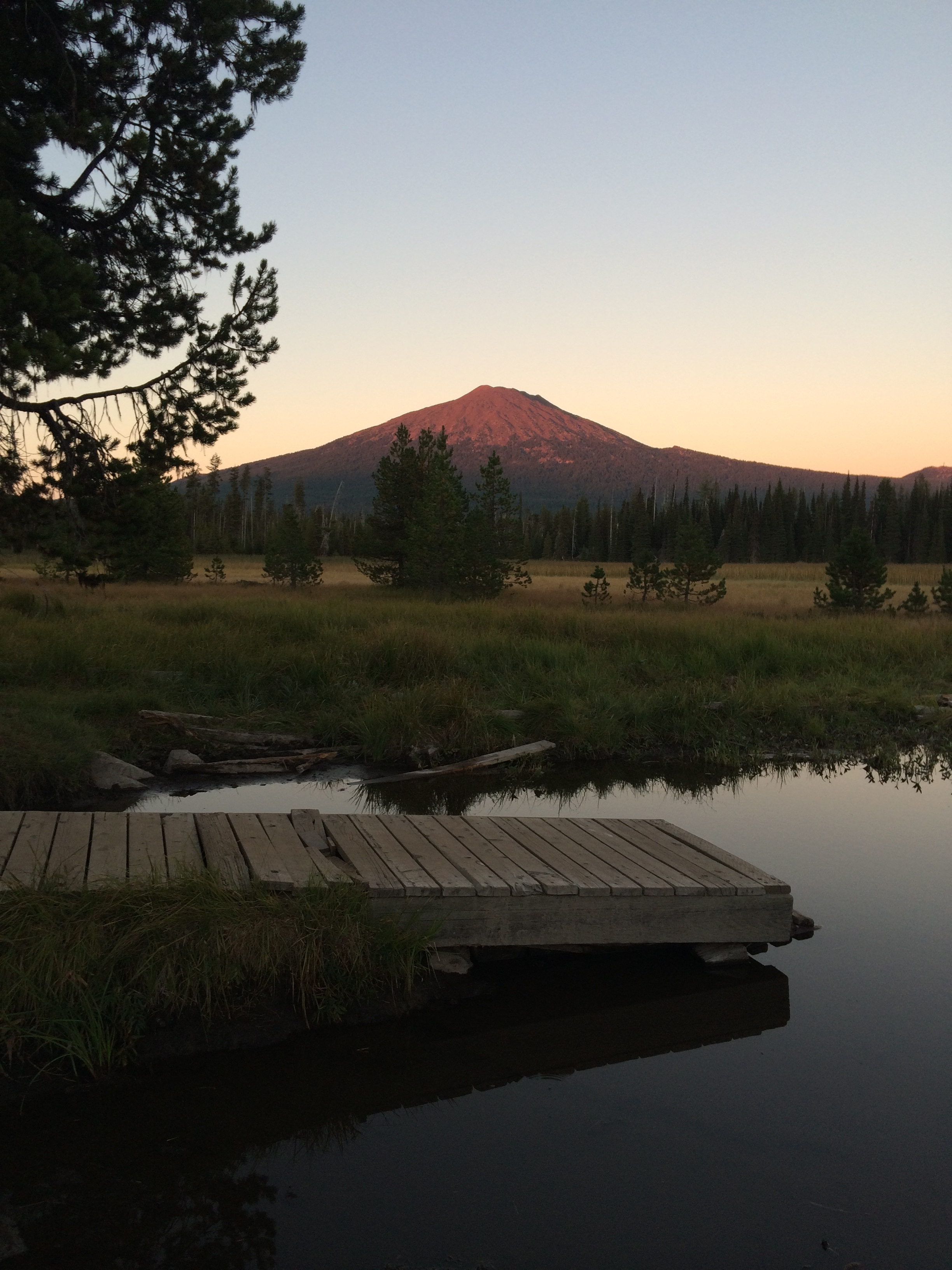 Mallard Marsh boat launch at sunset