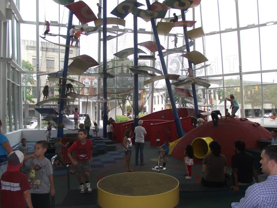 Free indoor playground in nearby Columbus, IN.  A good rainy day option for the kids.