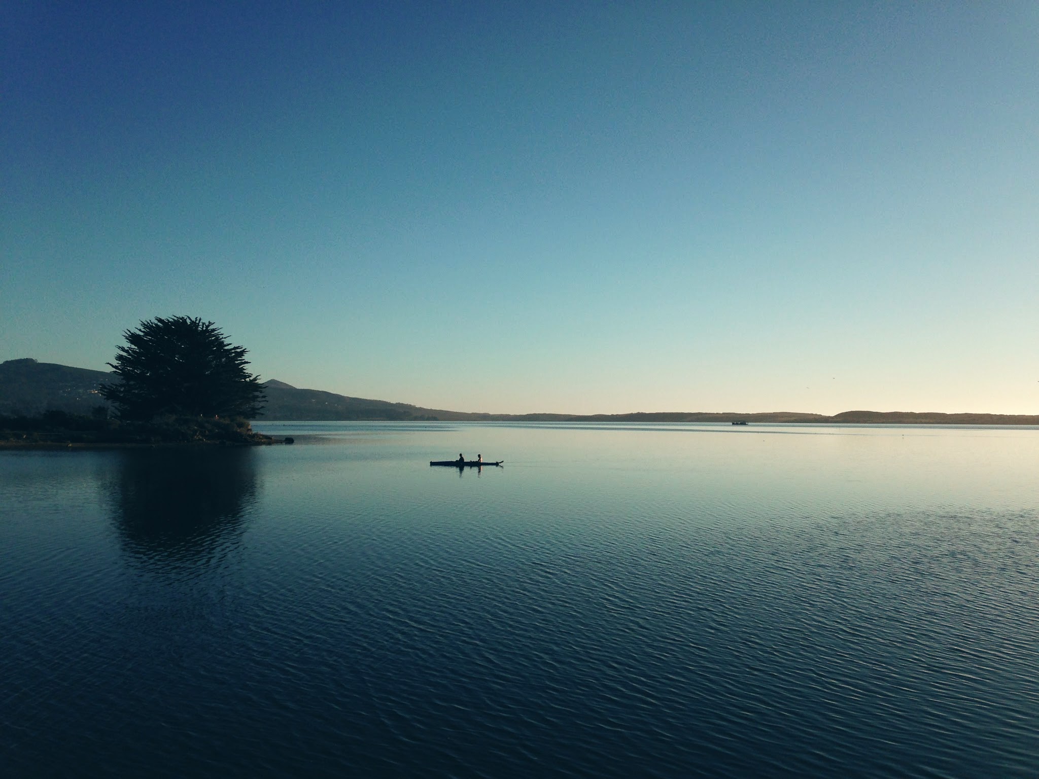 Sunset on the Morro Bay, a 3 minutes walk from the campground.