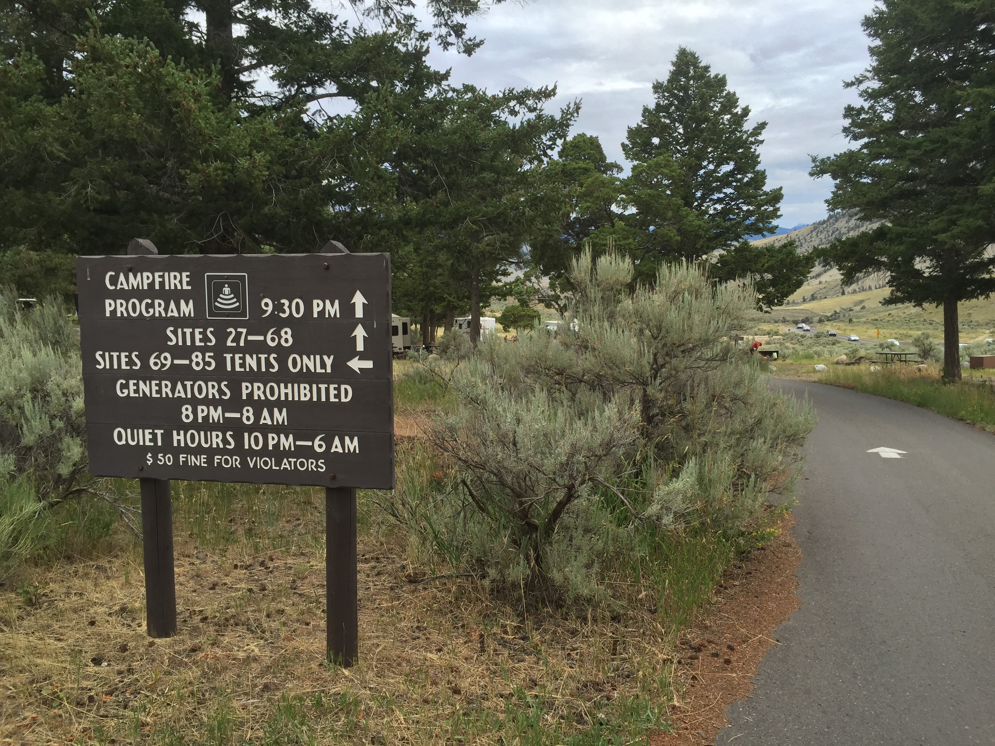 Mammoth Hot Springs Campground