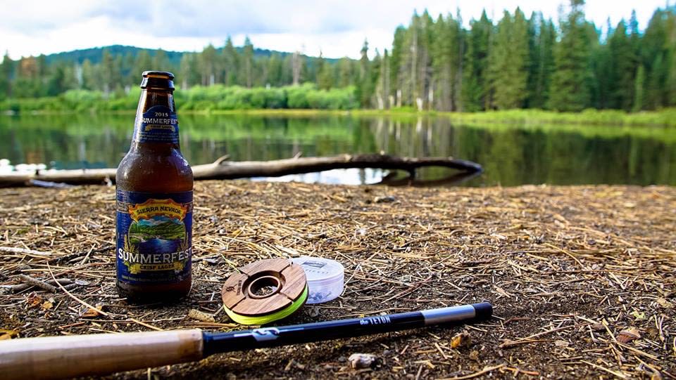 Fly fishing on Manzanita Lake. Be sure to get your fishing permit beforehand at the KOA campground.