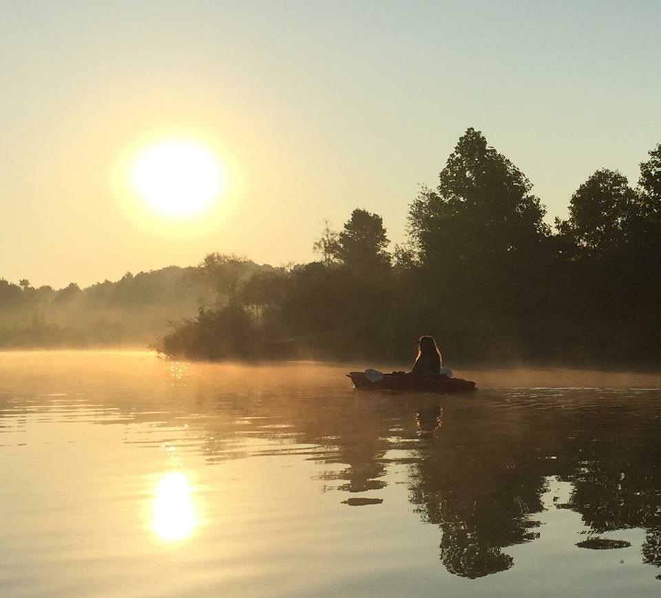 A peaceful, misty morning on Summit Lake.