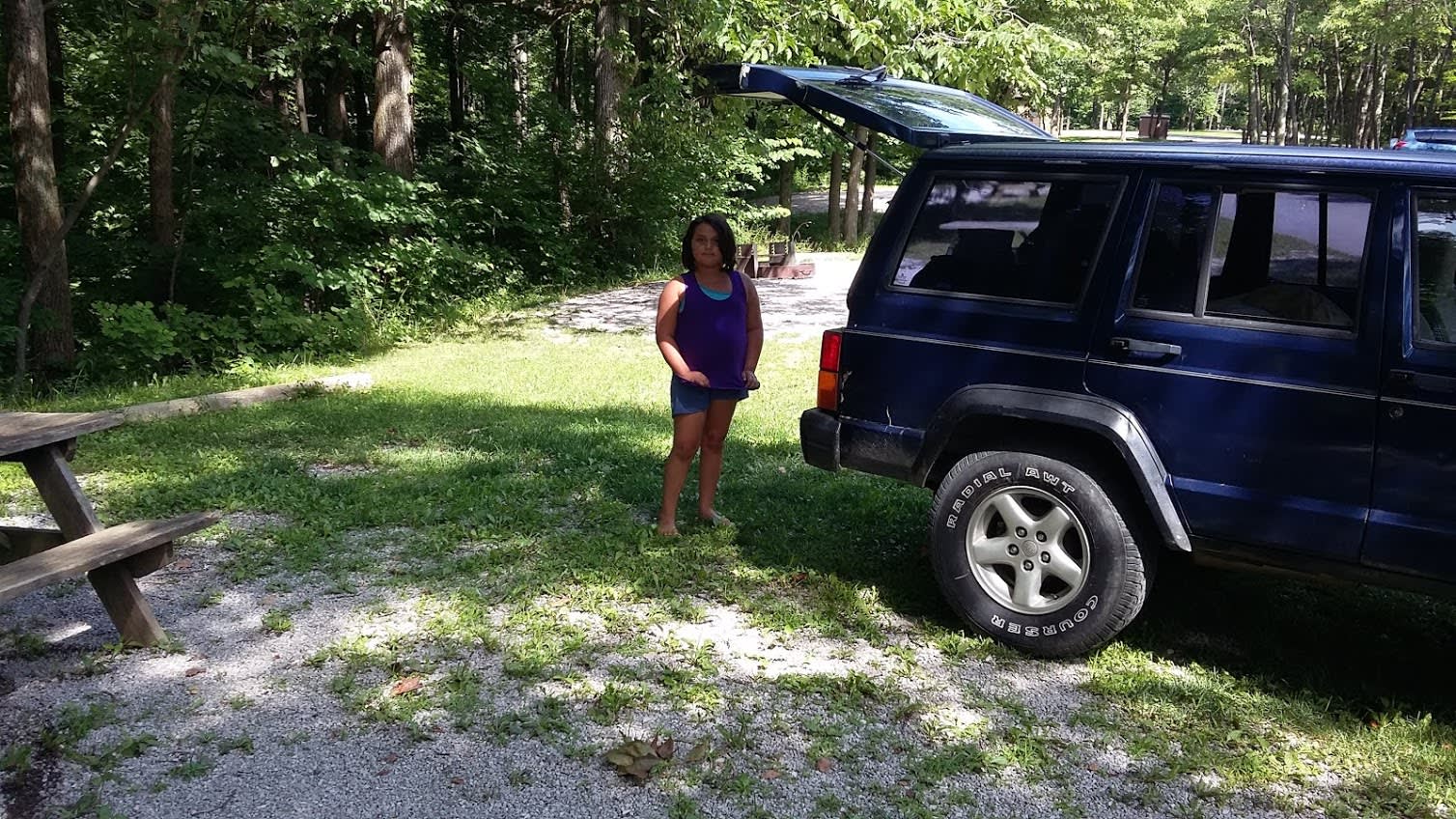 Find a good spot, and unload!