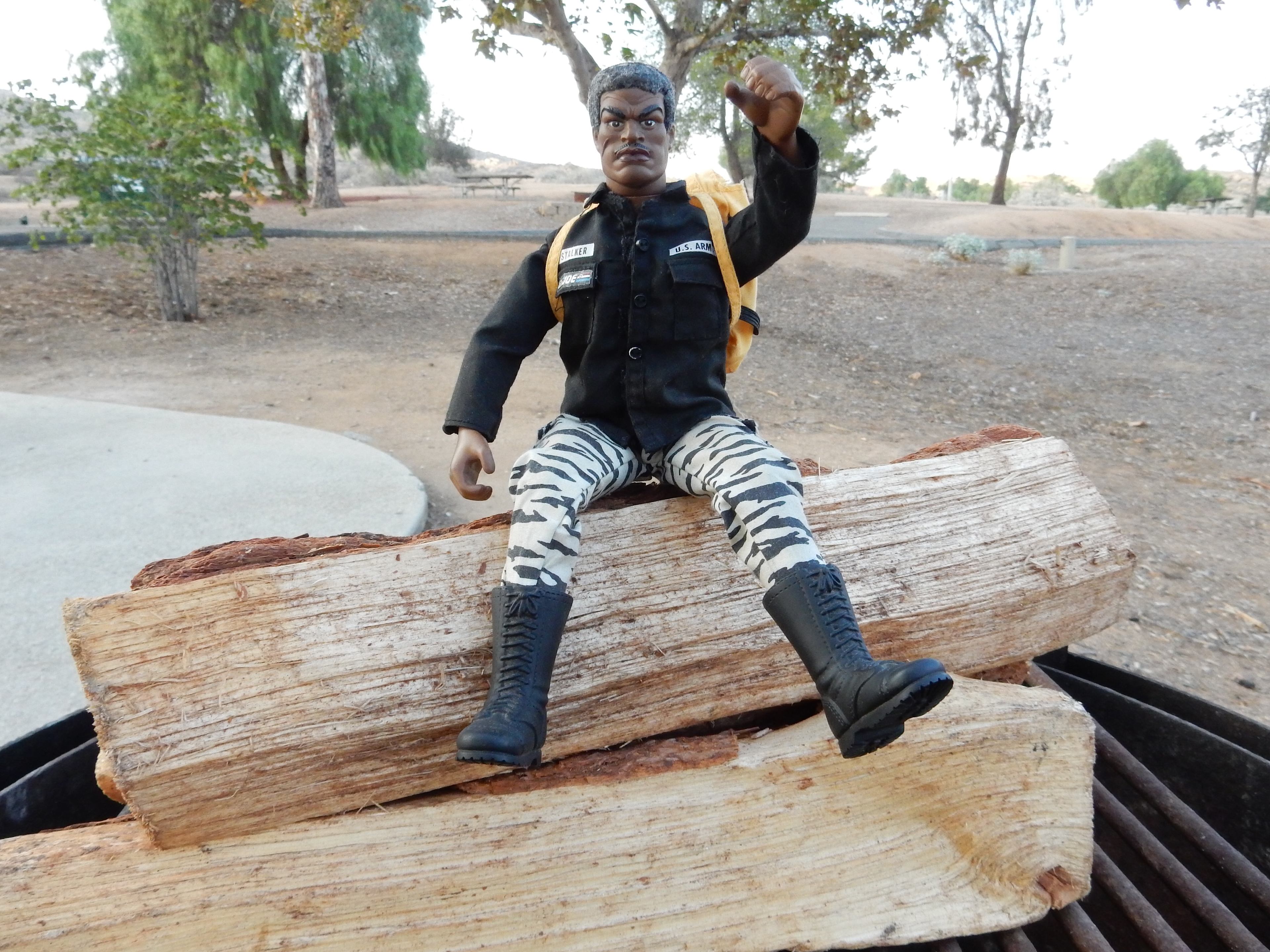 GI Jerome is ready for a campfire. Are you?