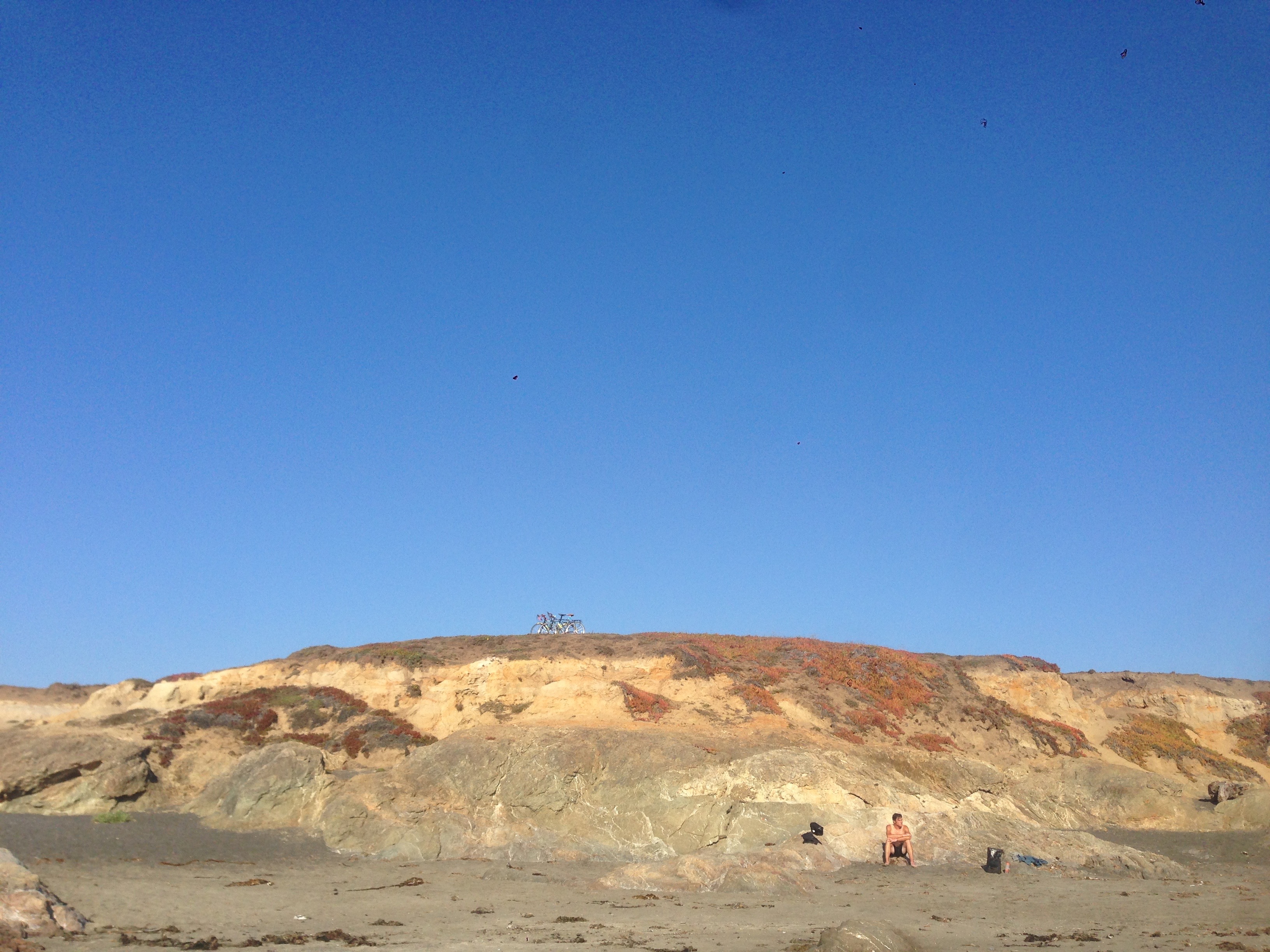 Lounging on the beach a small jaunt north of camp just before sunset. 