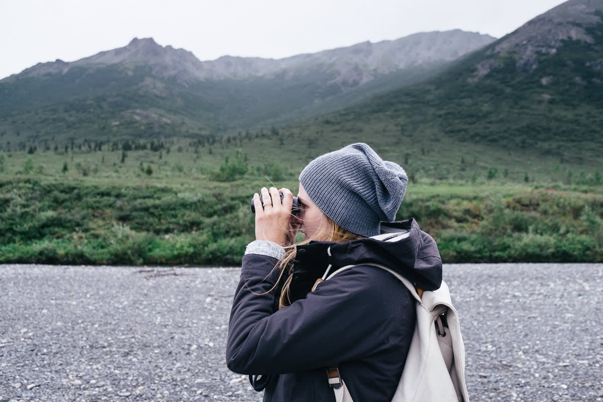 The gentle trail hugs the water’s edge for a mile upstream, continuing over a small wood bridge and returns in the same fashion on the other side. Look up to spot wildlife in the rocky outcrops on both sides of the valley.