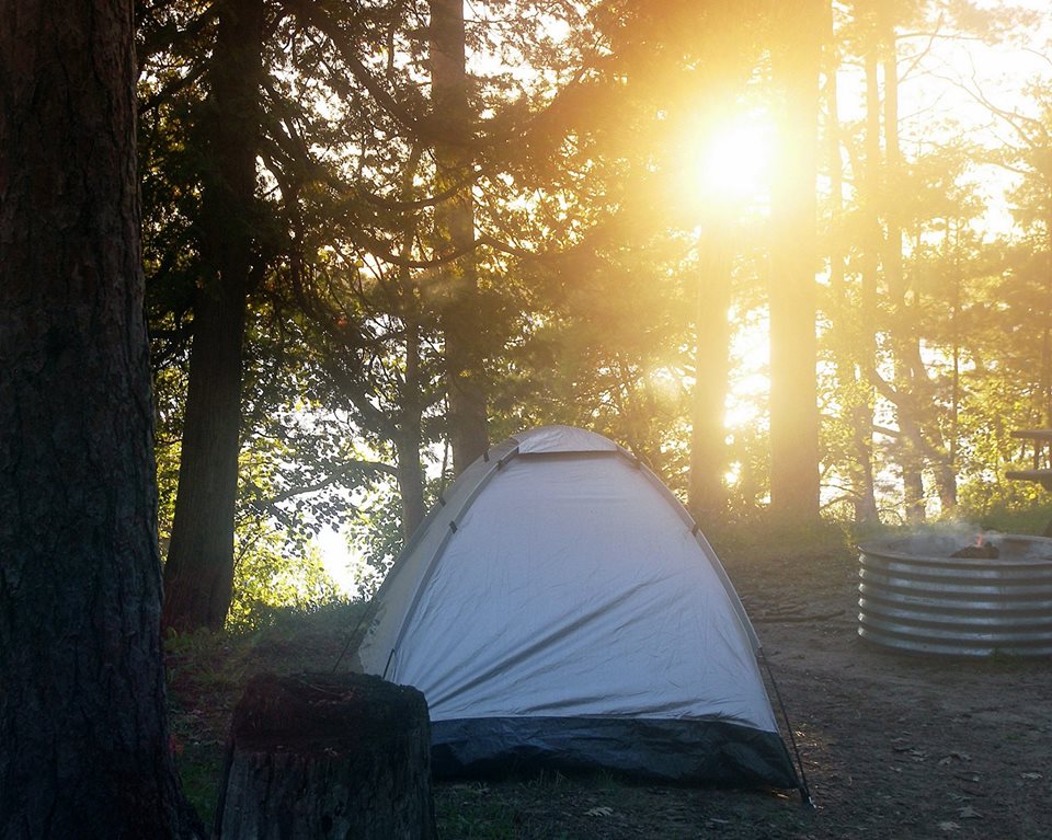 Fall zero-waste camping, kayaking, hiking and biking weekend.