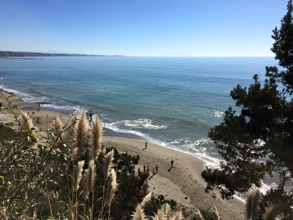 View of the Beach from the trail