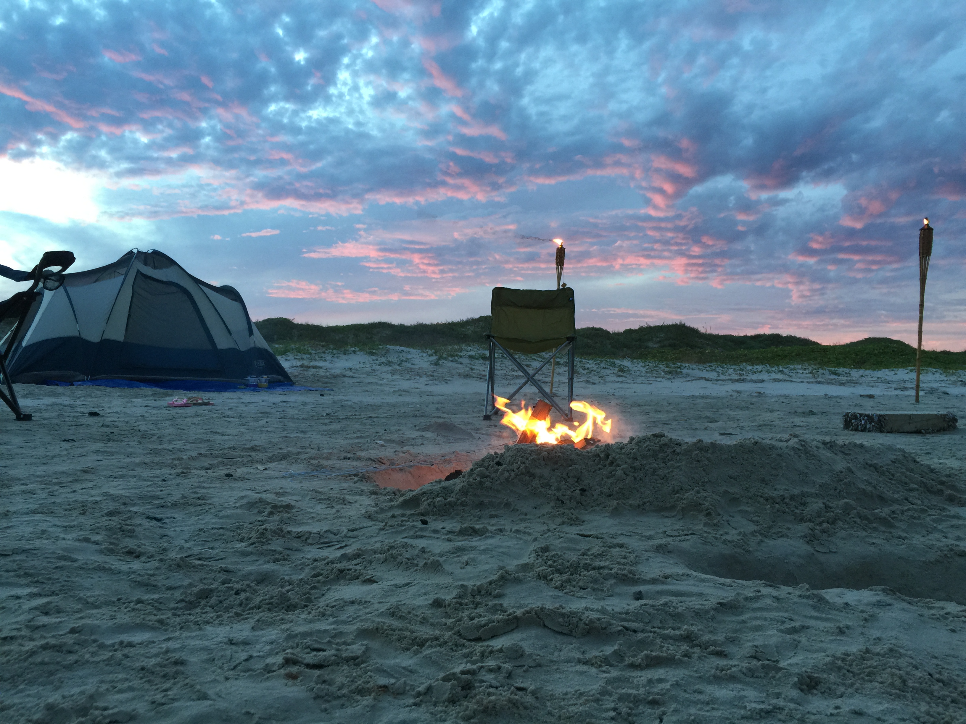 The sun set and the mosquitos came, we will be more prepared next time.