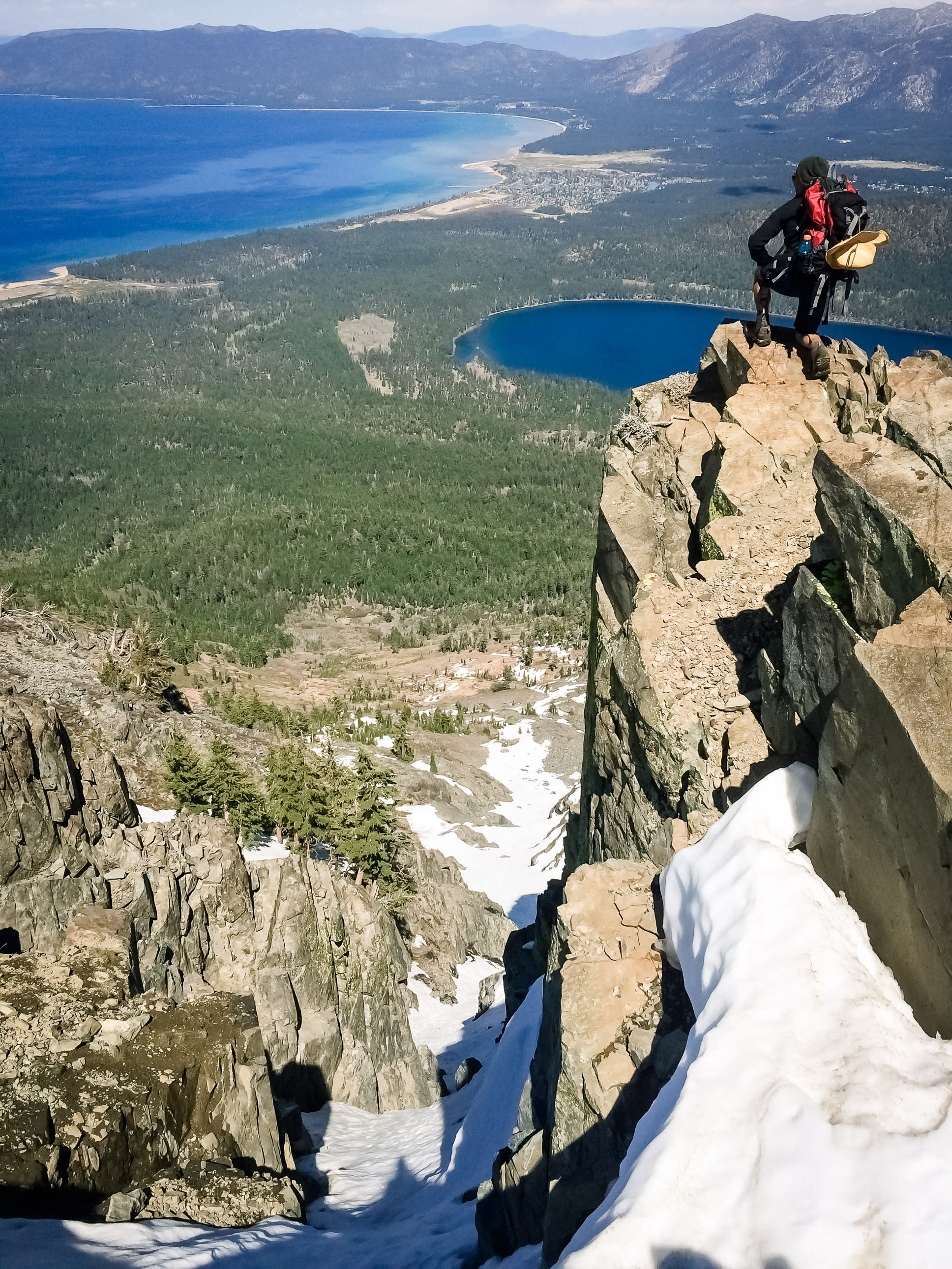 View from the summit of Mt. Tallac. The trailhead is a very short drive away from camp.