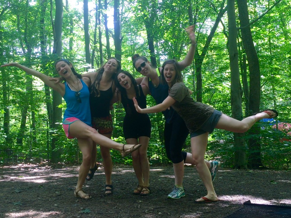 Lovely ladies enjoying a bachelorette party weekend in the Great Outdoors!