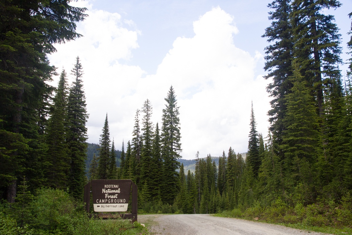 First driving into the campground