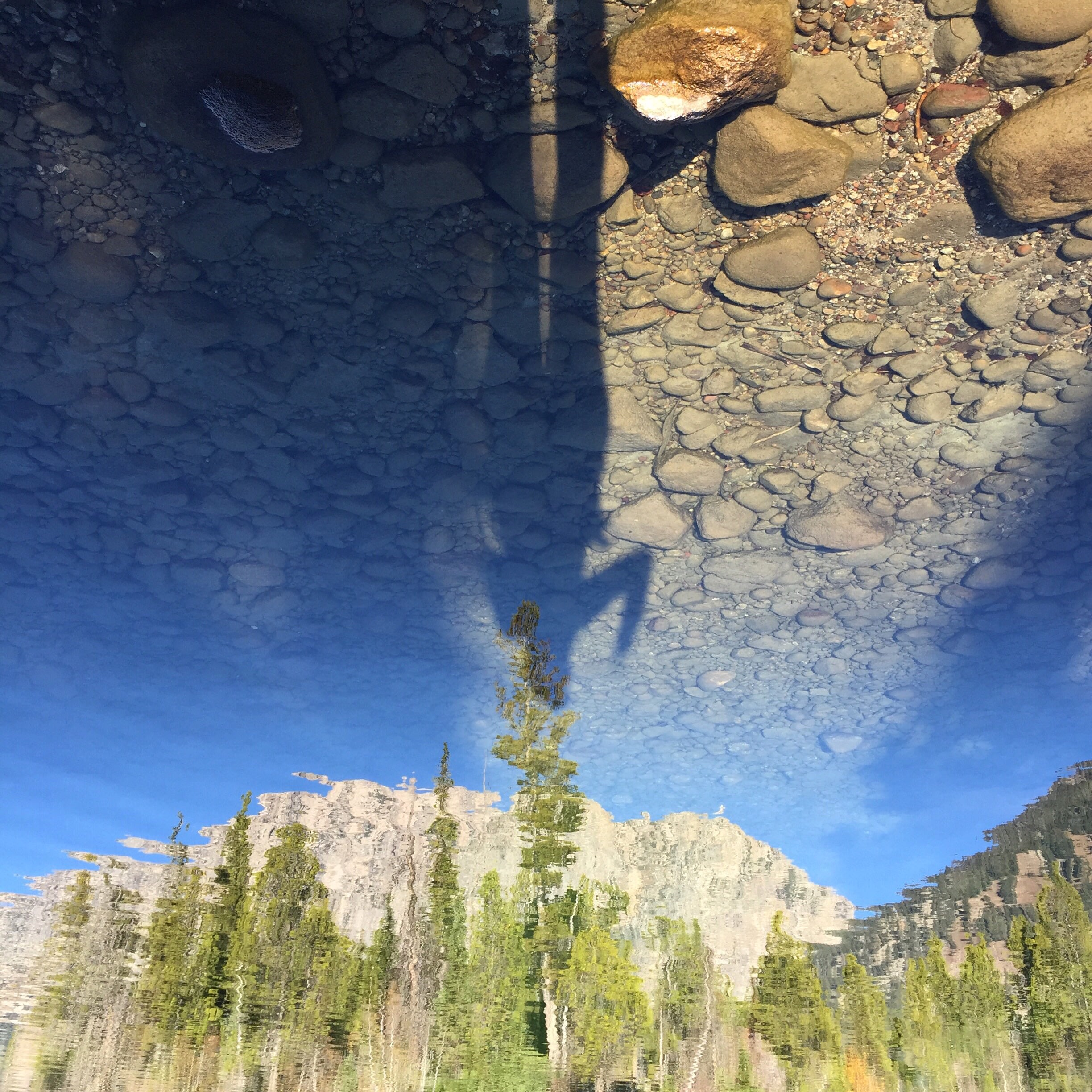 Who wants to jump into the lake? The water is so clear the reflections distort reality and make you do a double take. 