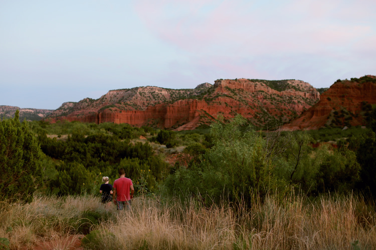 The beautiful view from our campsite