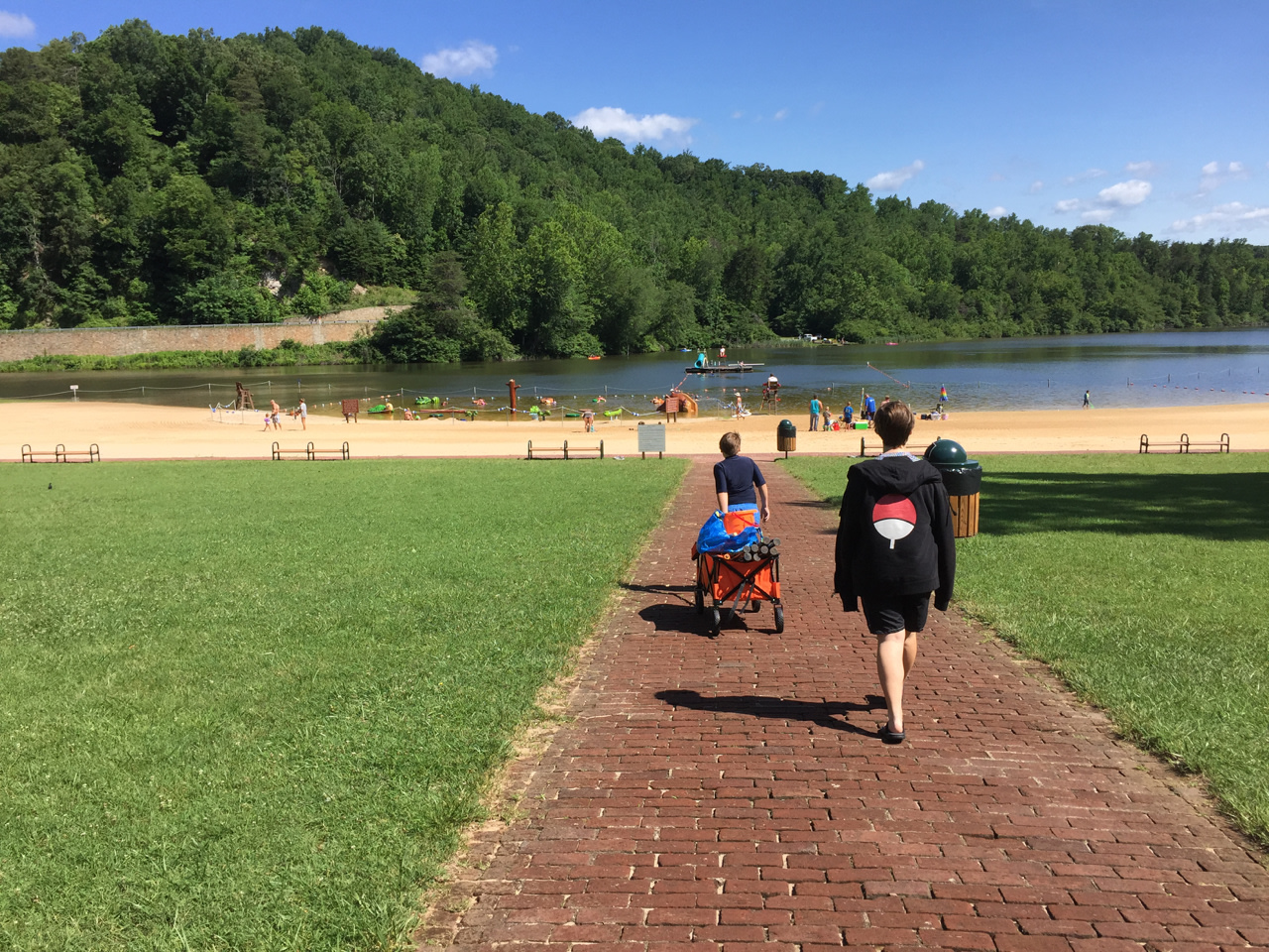 The beach is great, but a little crowded in summer.
