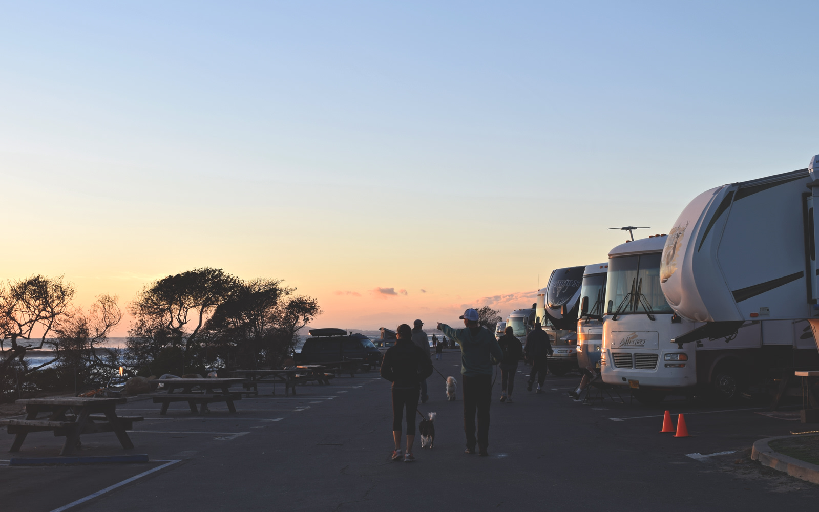 Late afternoon vibe at the campground.