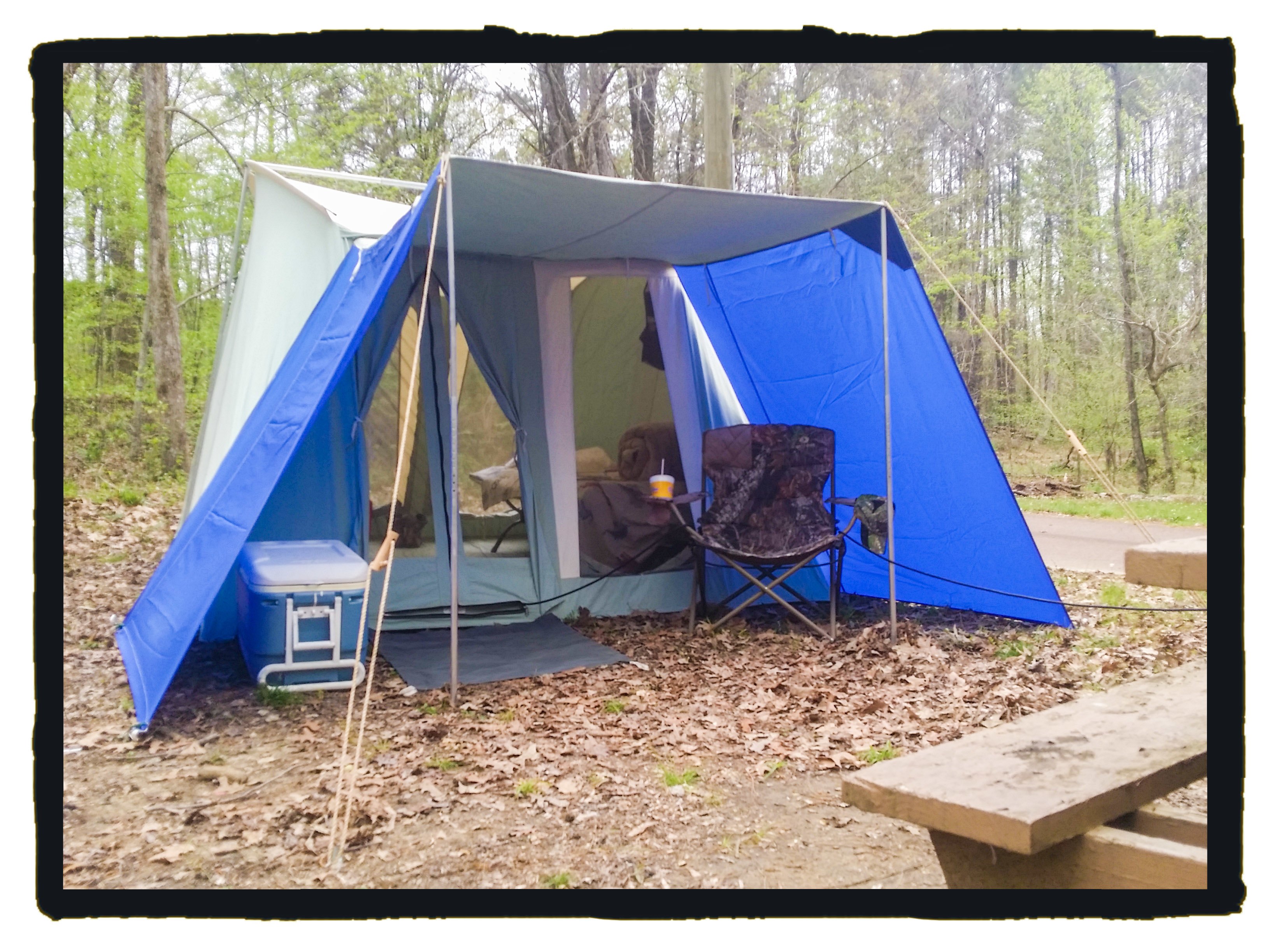 The Springbar pitched at Campsite 20 in Camp A @ Natchez State Park Natchez, MS.