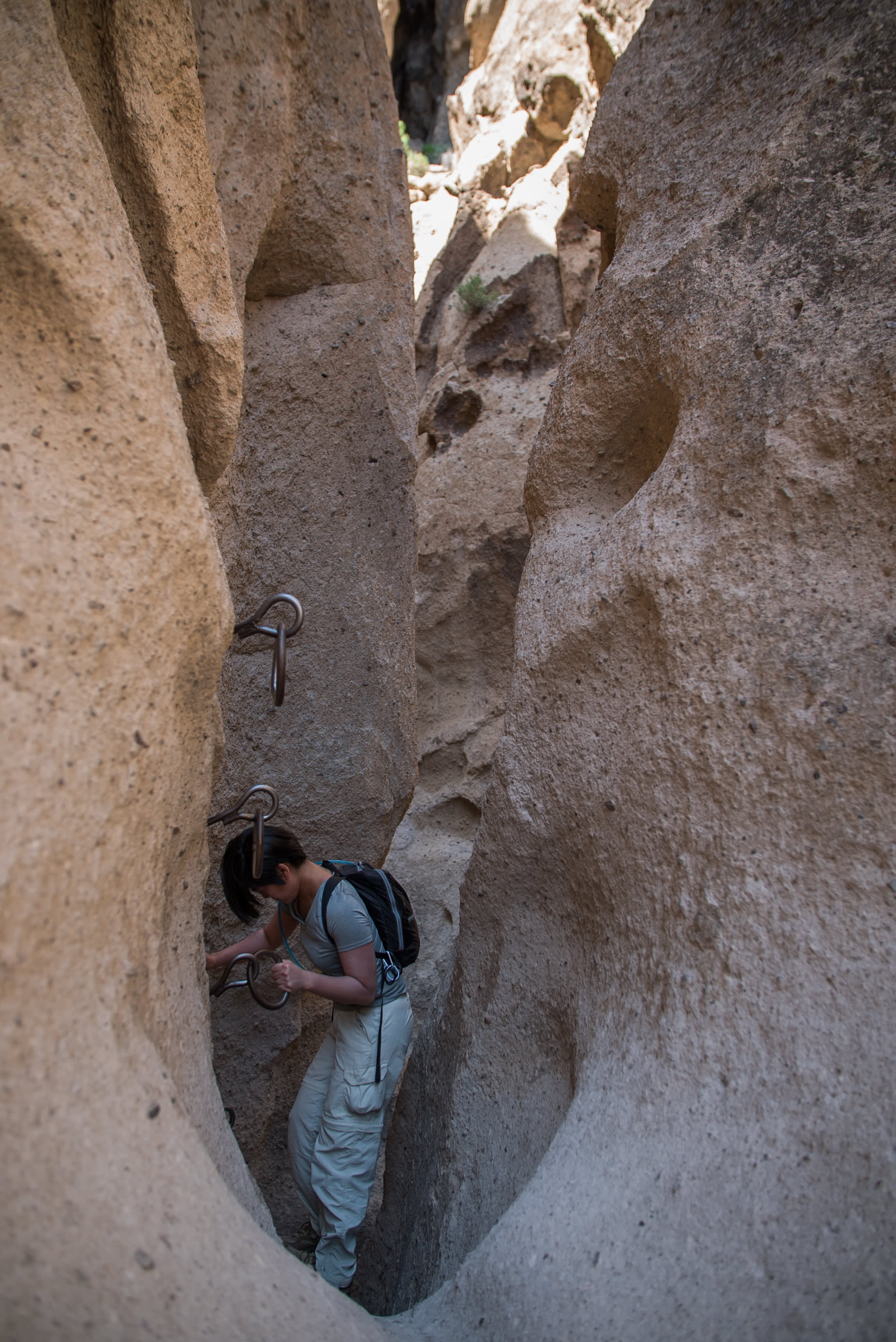 The Rings Loop Trail is a 1 mile hike and a short drive from Mid Hills. I highly recommend it! For the optimal hike do the reverse (climbing up the rings) and start on the trail to the left of the Hole-in-the-Wall visitors center (starts in the parking lot).