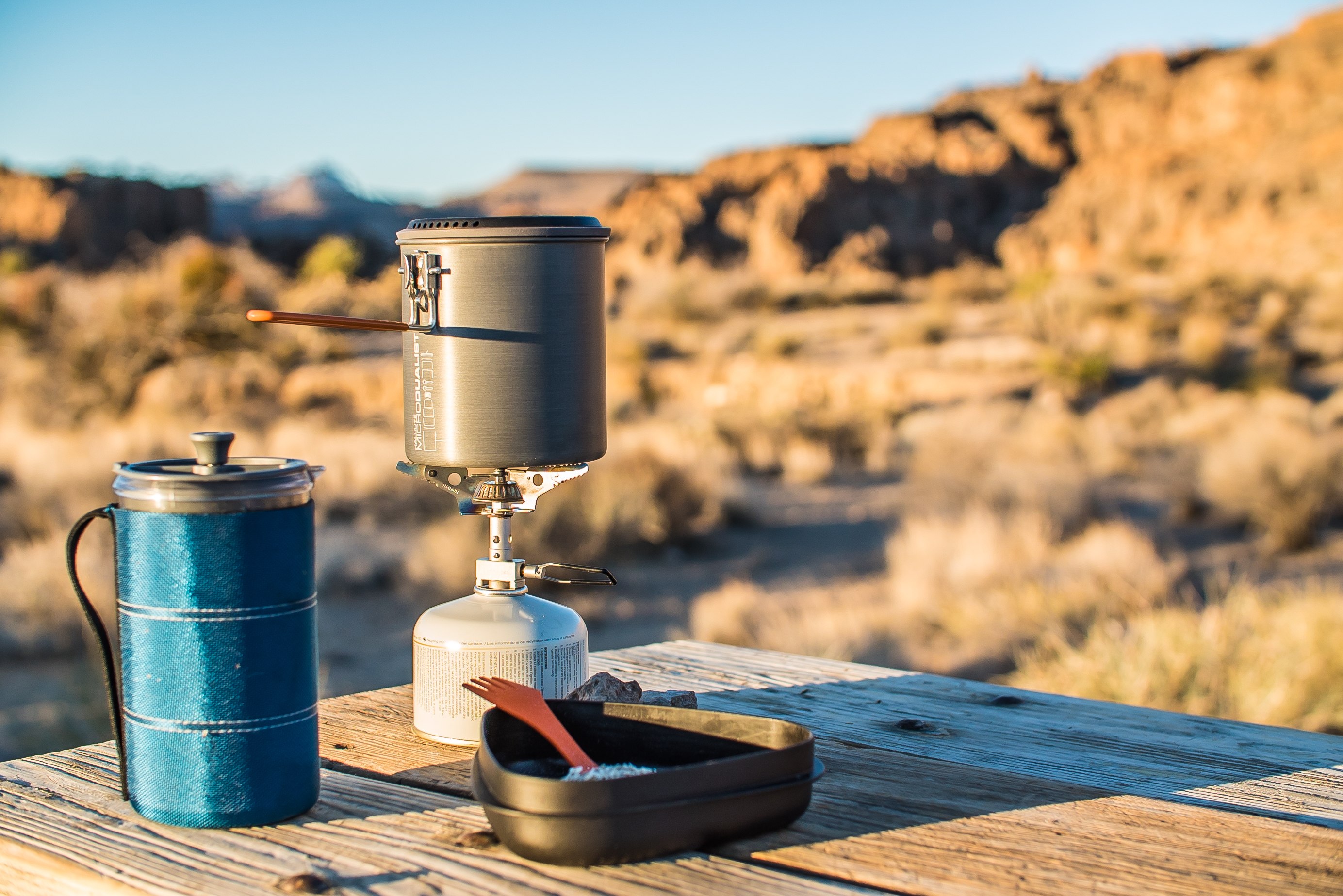 Morning grub at camp
