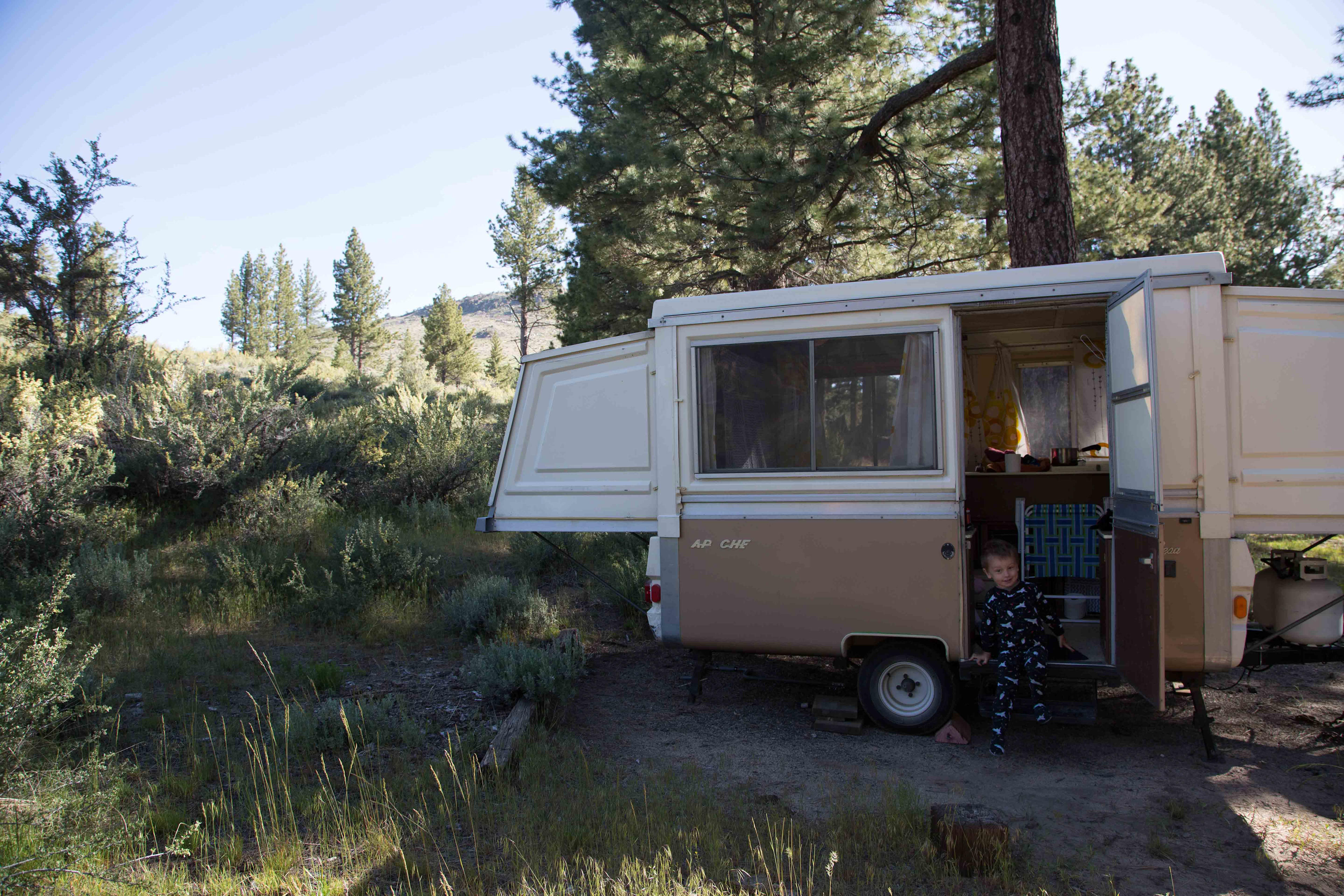 Level sites and deep enough for trailers.