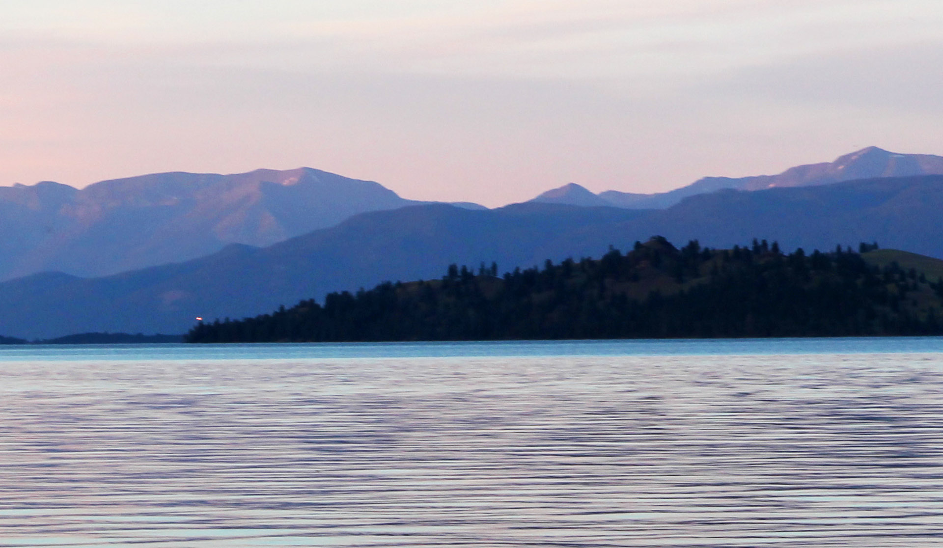 Whoa, Montana.  This is the view from Big Arm Unit's campground site #A21.  Expect to listen to the loons after sunset.  I loved this place.