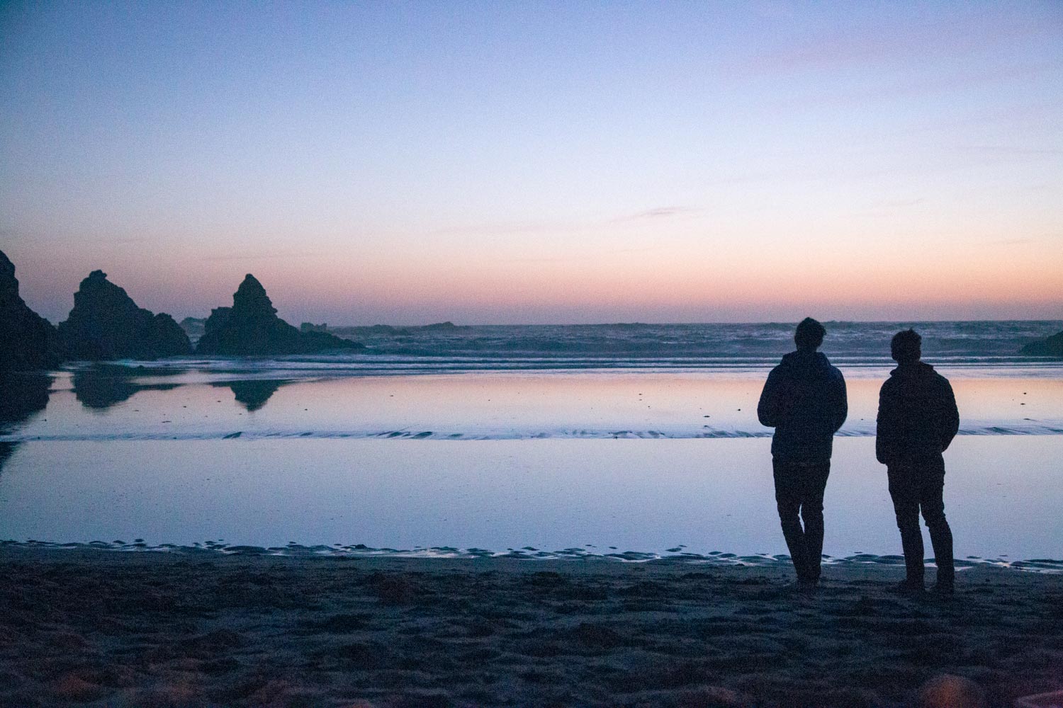 Sunset over the cove = definitely worth trekking out for.