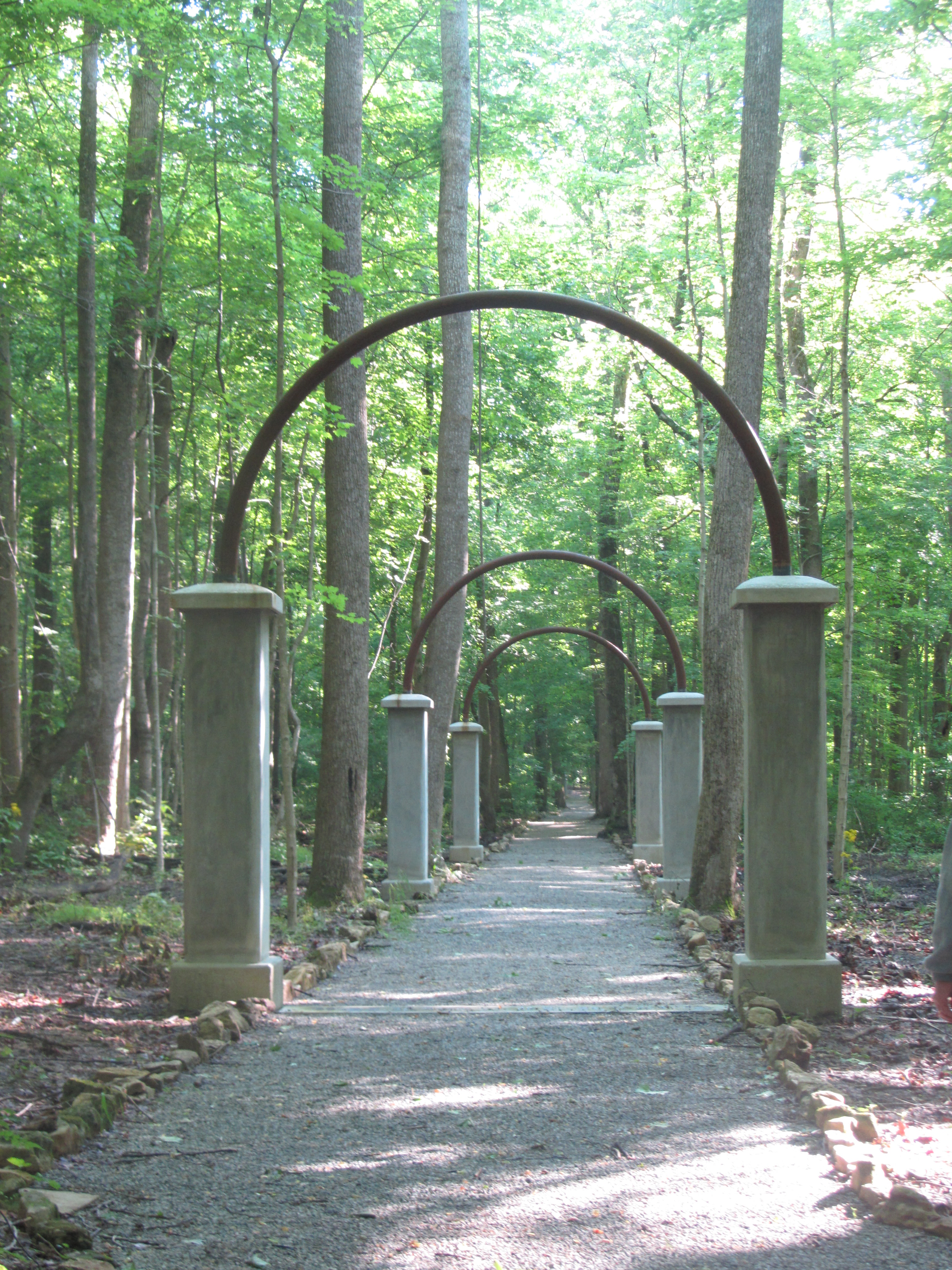 Remnants of Rose Island on trail 7