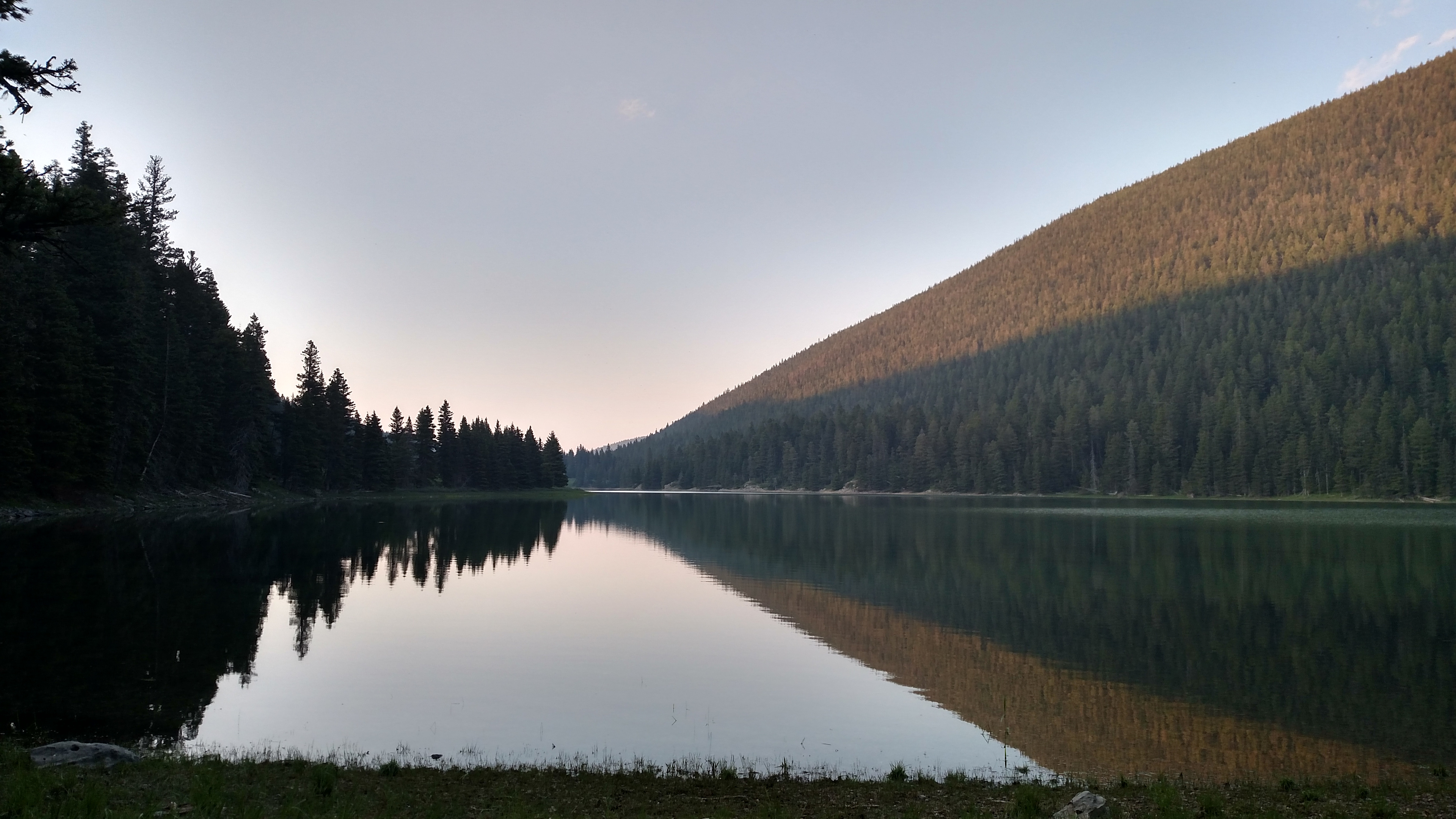 Early morning on the lake, just the birds for company.