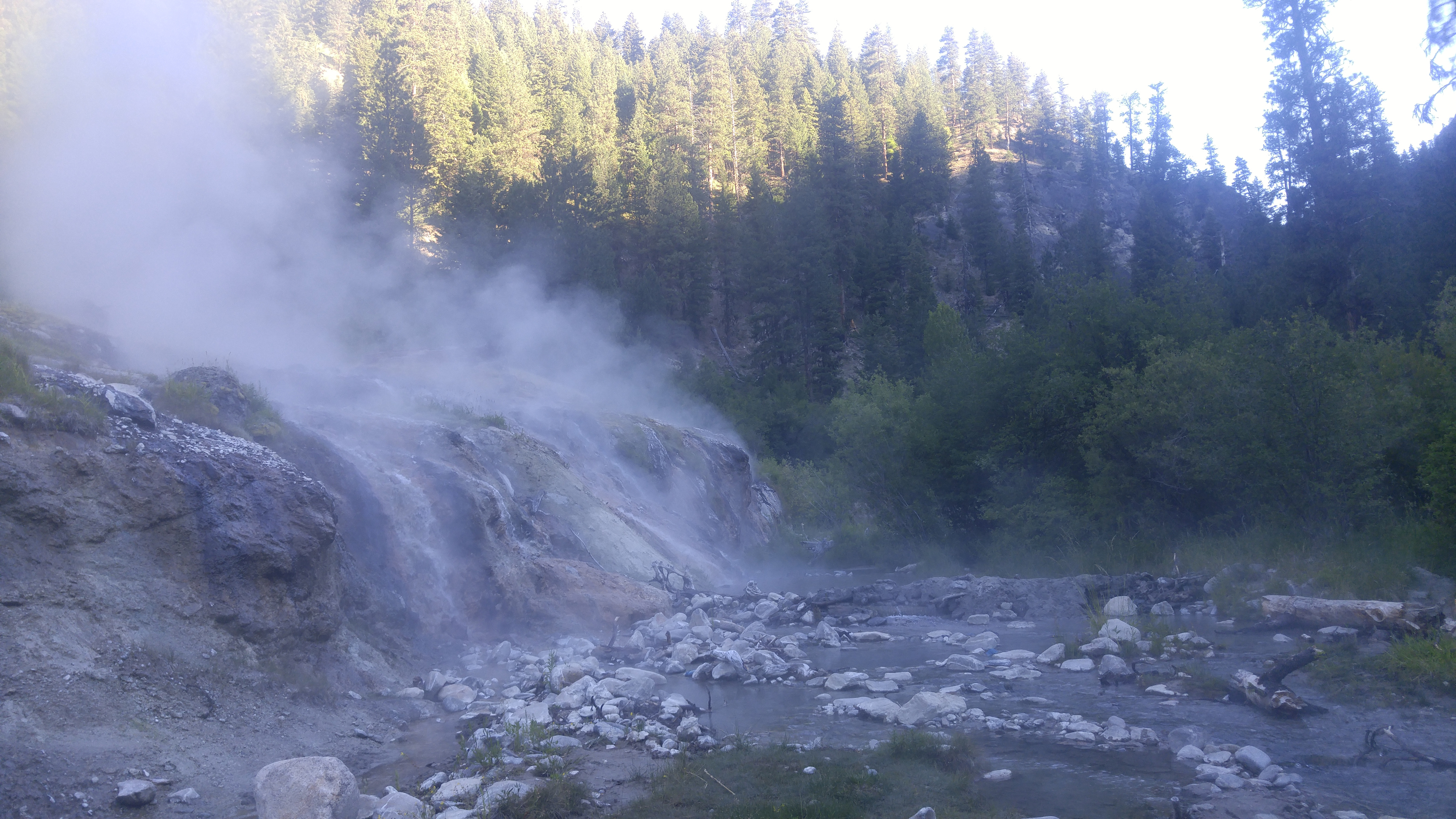 Water is 180 degrees at the source