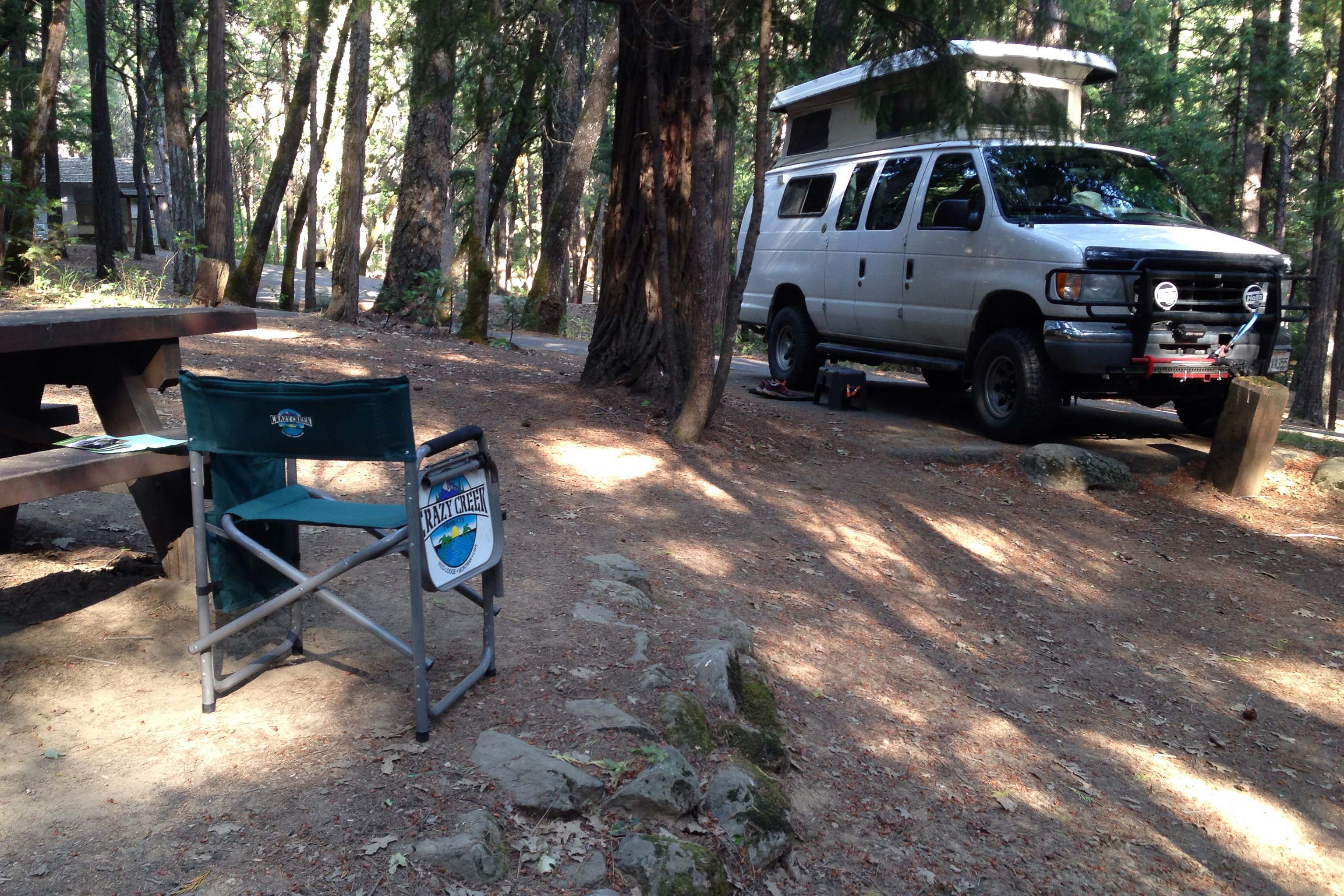 Site at upper campground