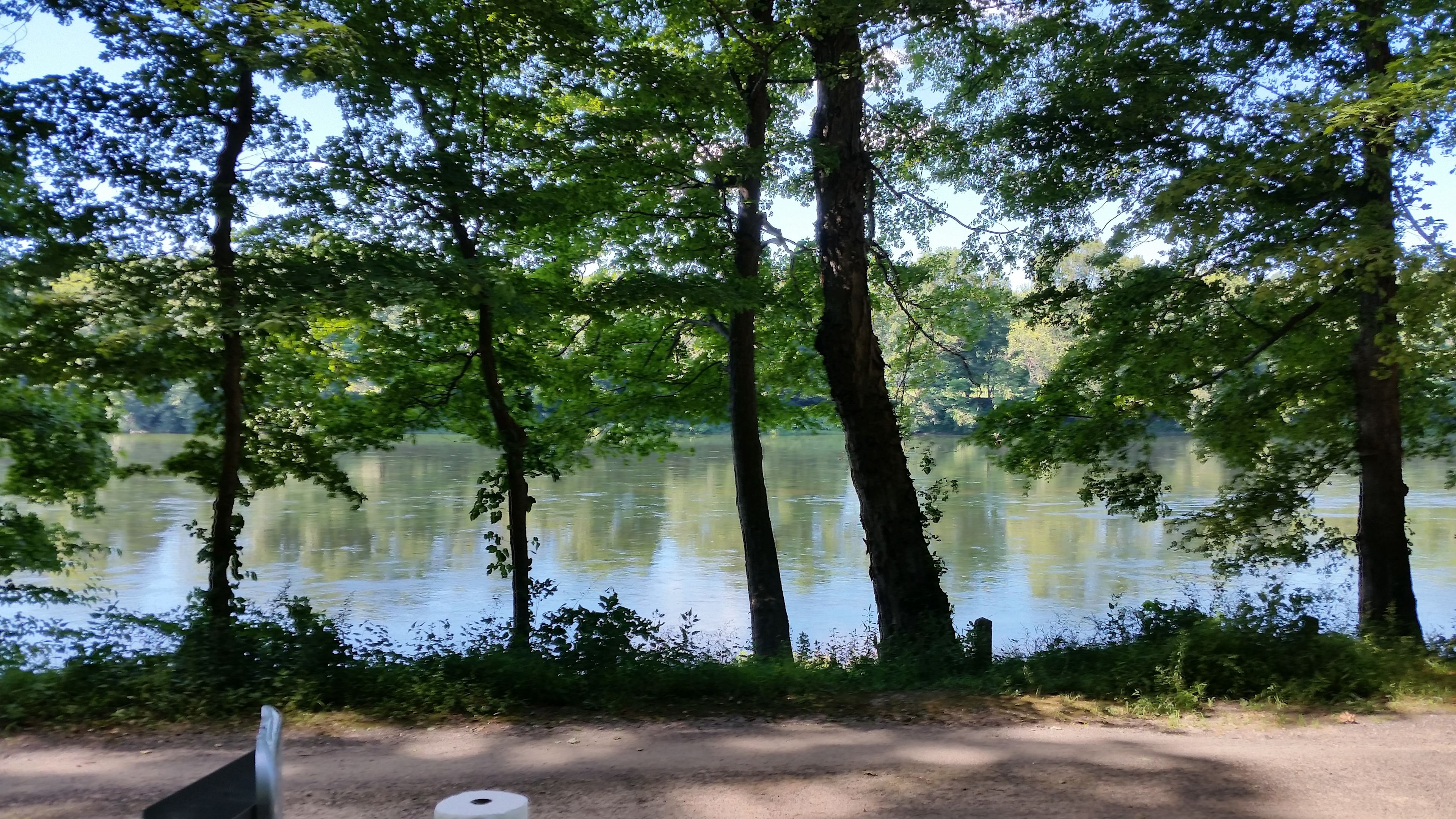 View of Delaware River from camp site 3