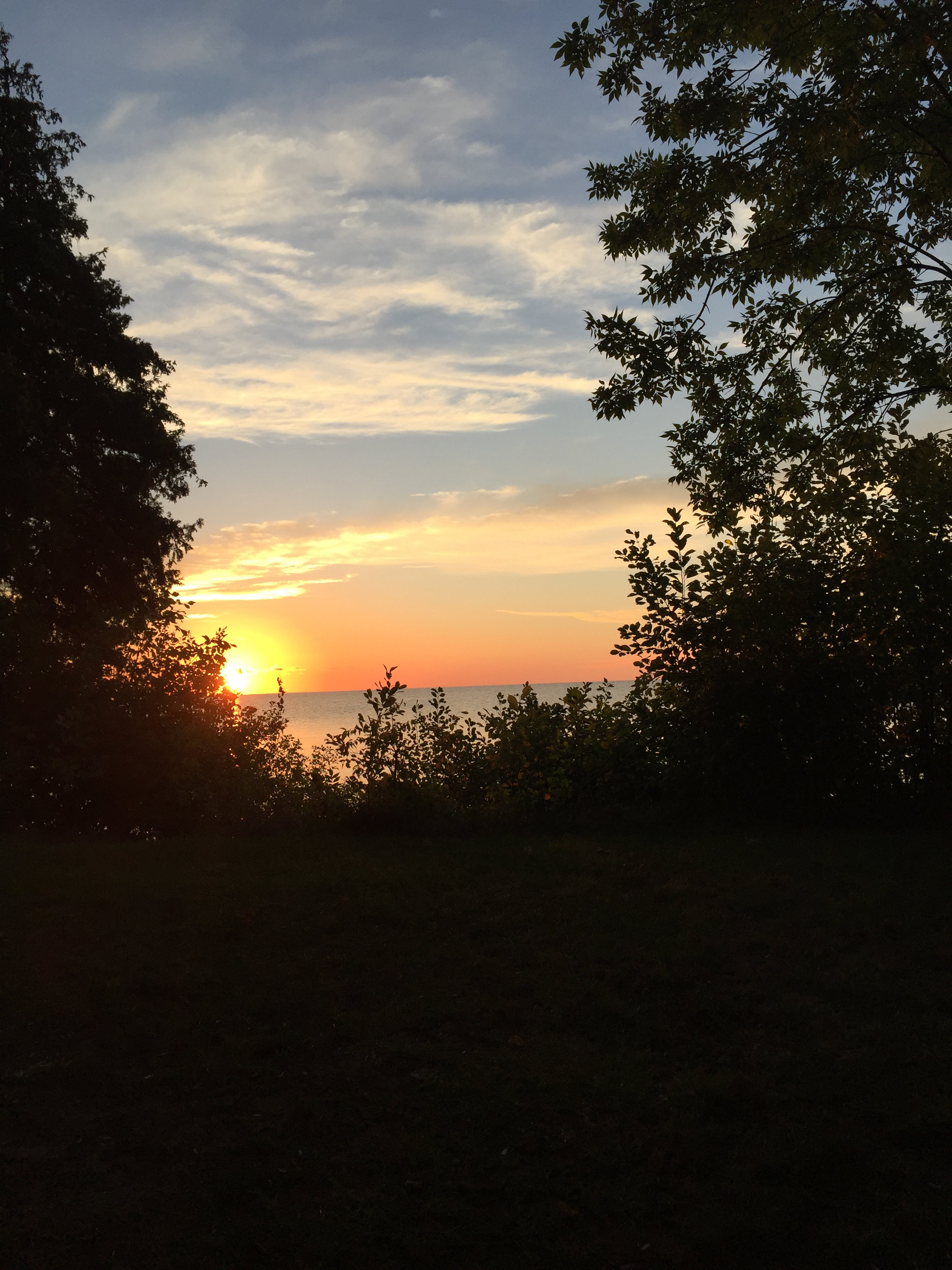 Sunrise from the tent flap!