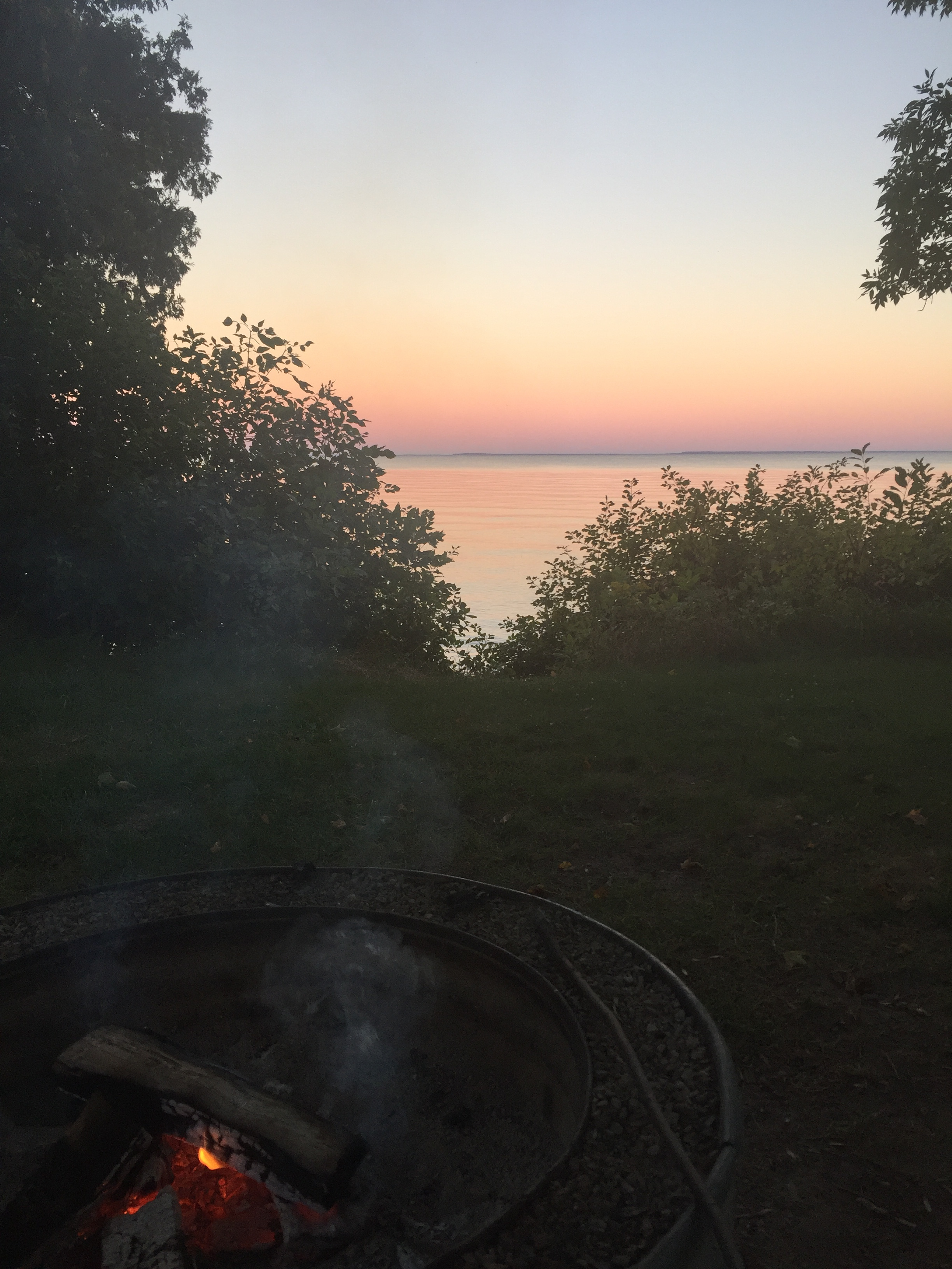 Sunset at the fire ring!