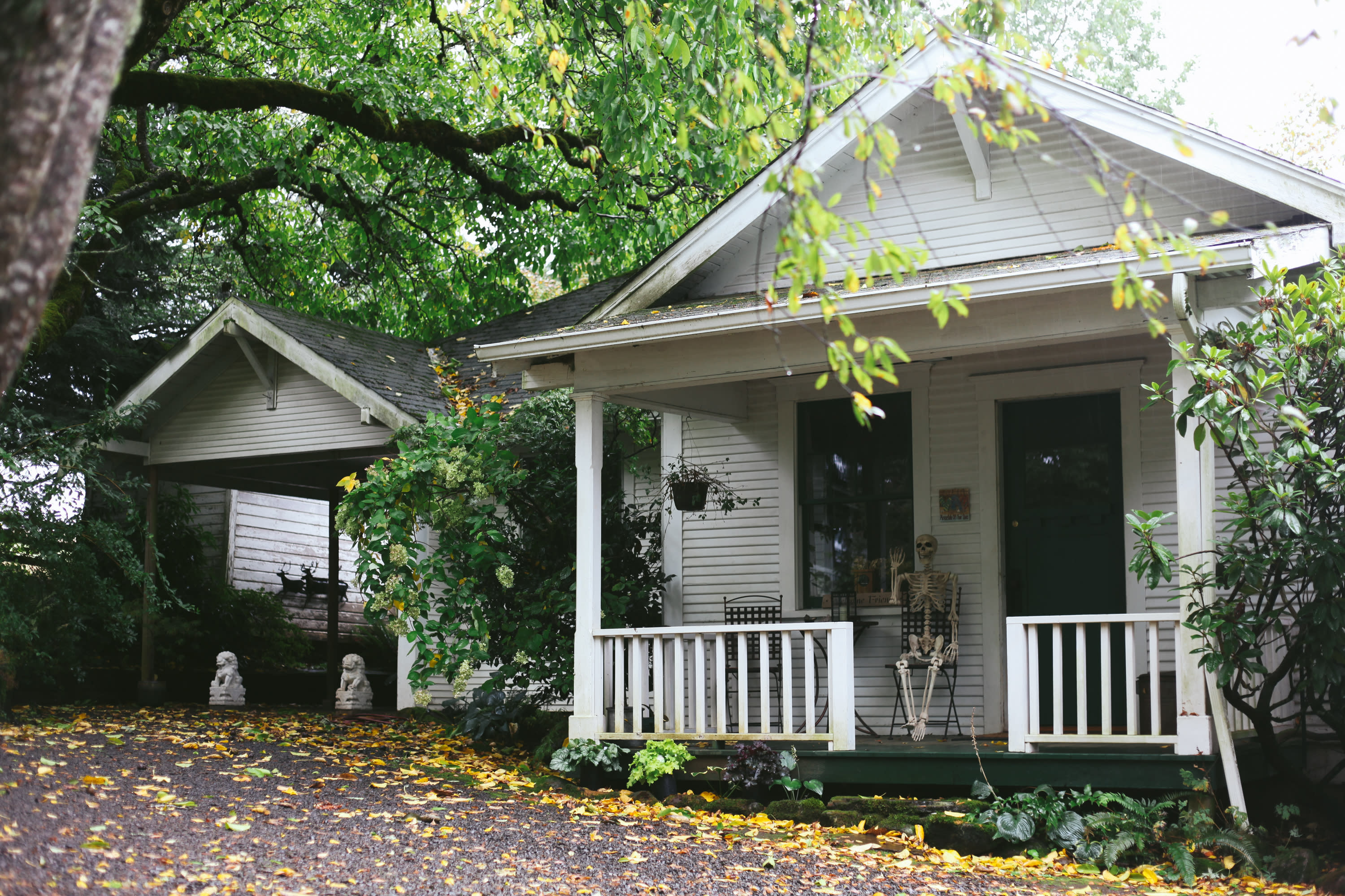 A rainy and spooky set up at the  Farm Cottage in October :)