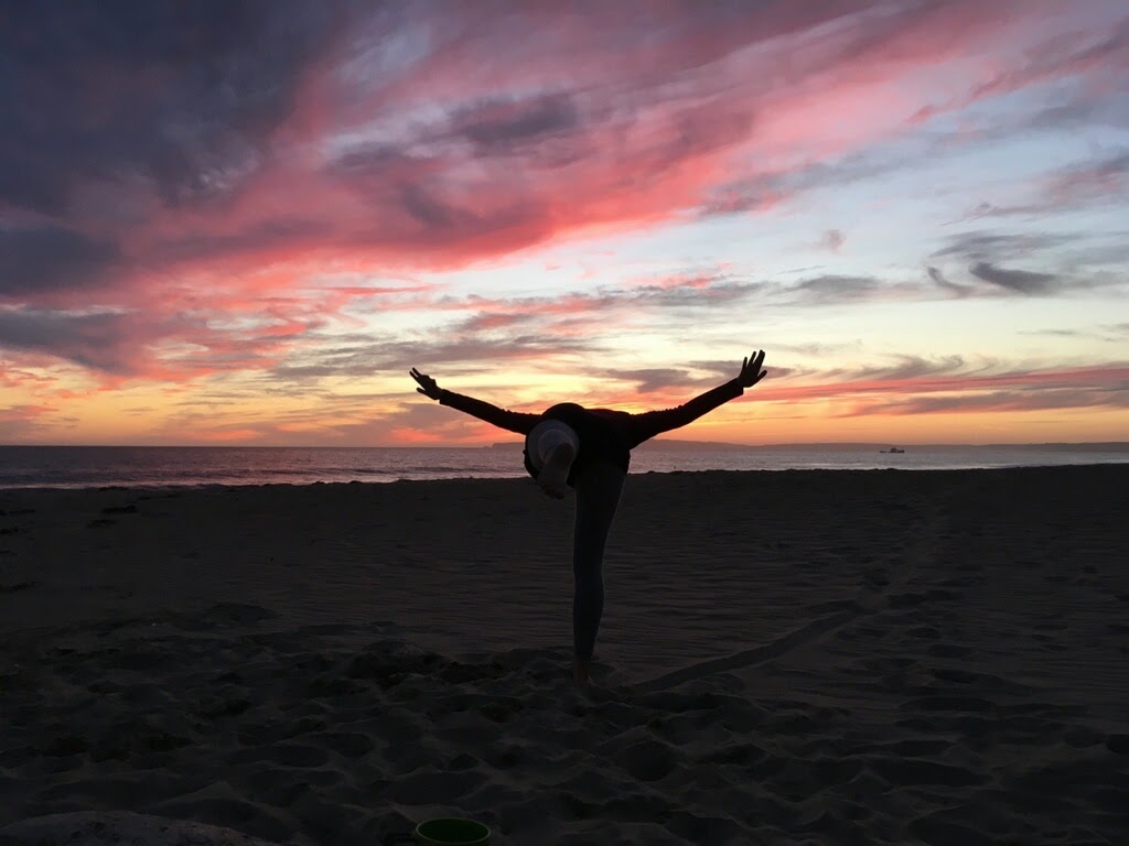 Sunset yoga