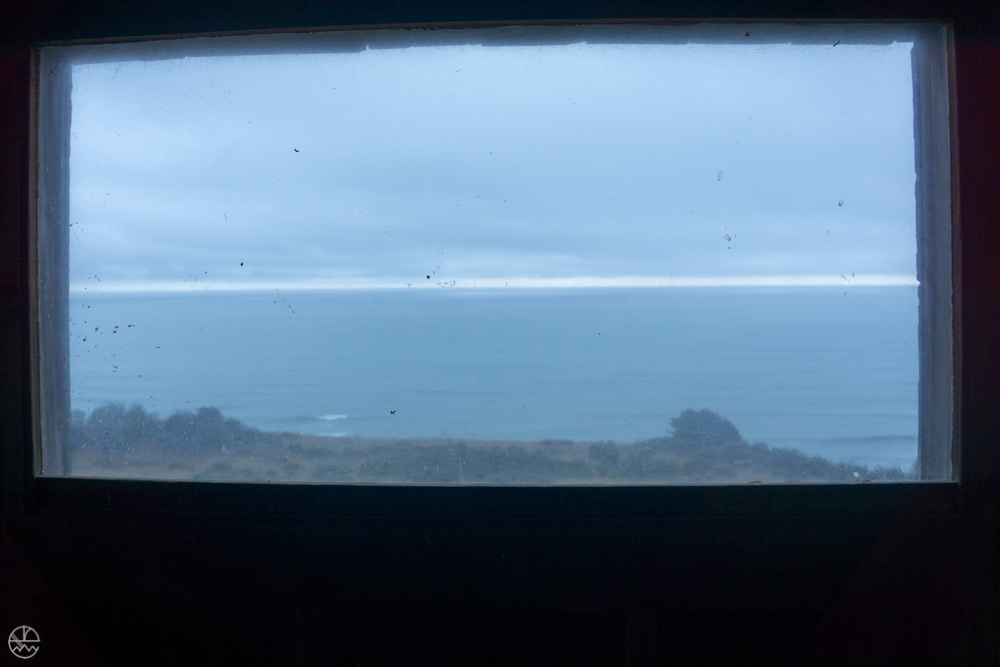 View of the ocean from the barn camp at Needle Rock
