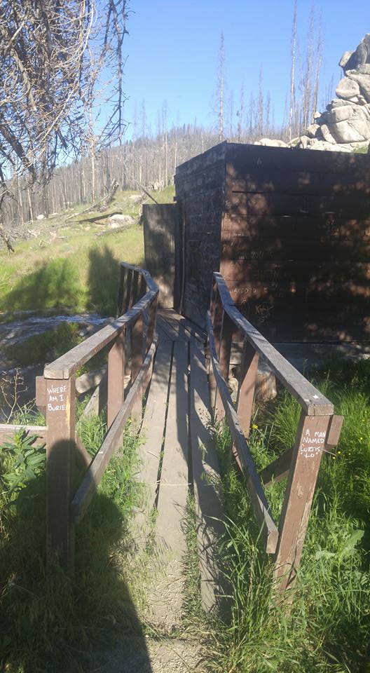 Bridge near the edge of the campground that leads to the hot springs.