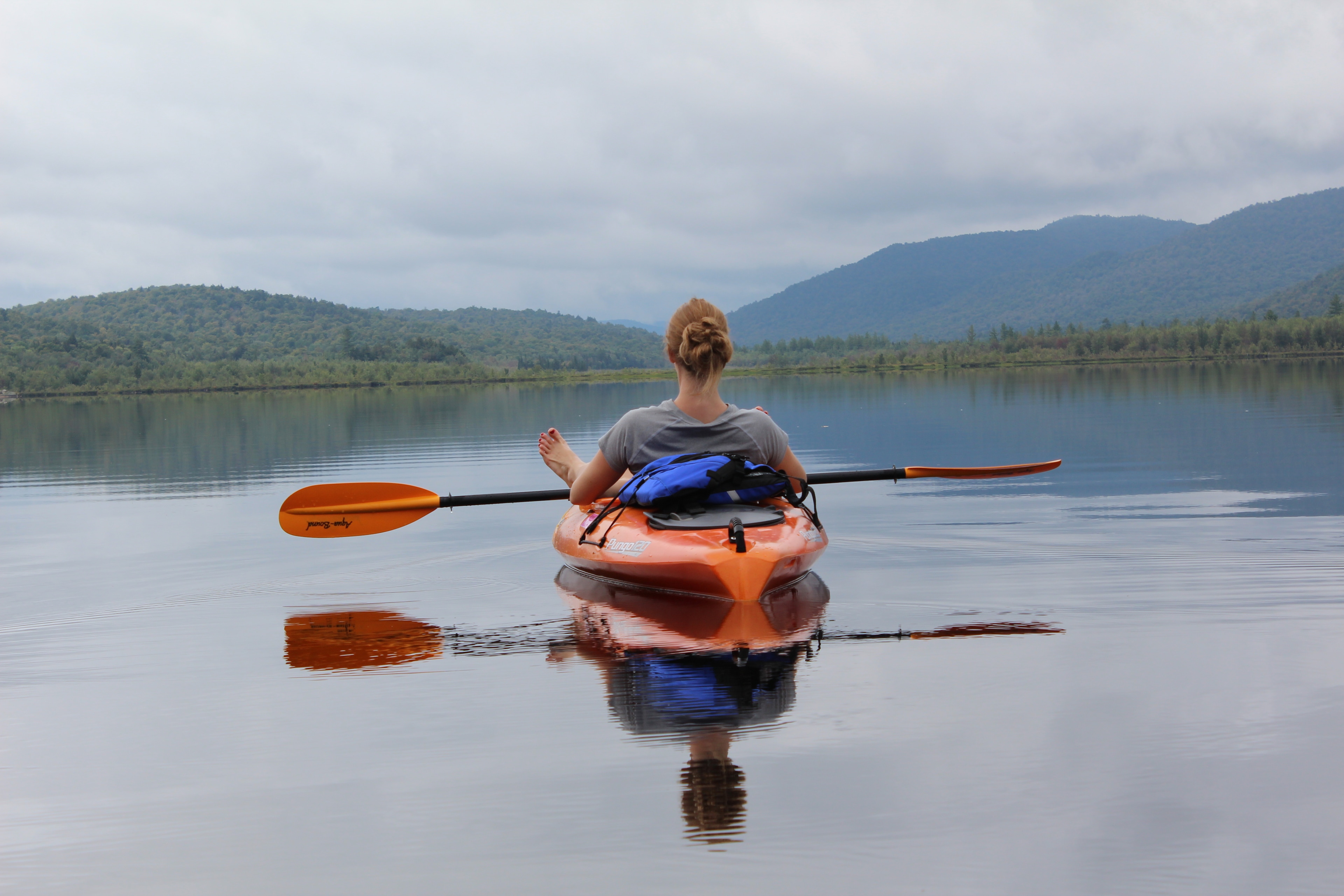 Kayaking on Lewey Lake
