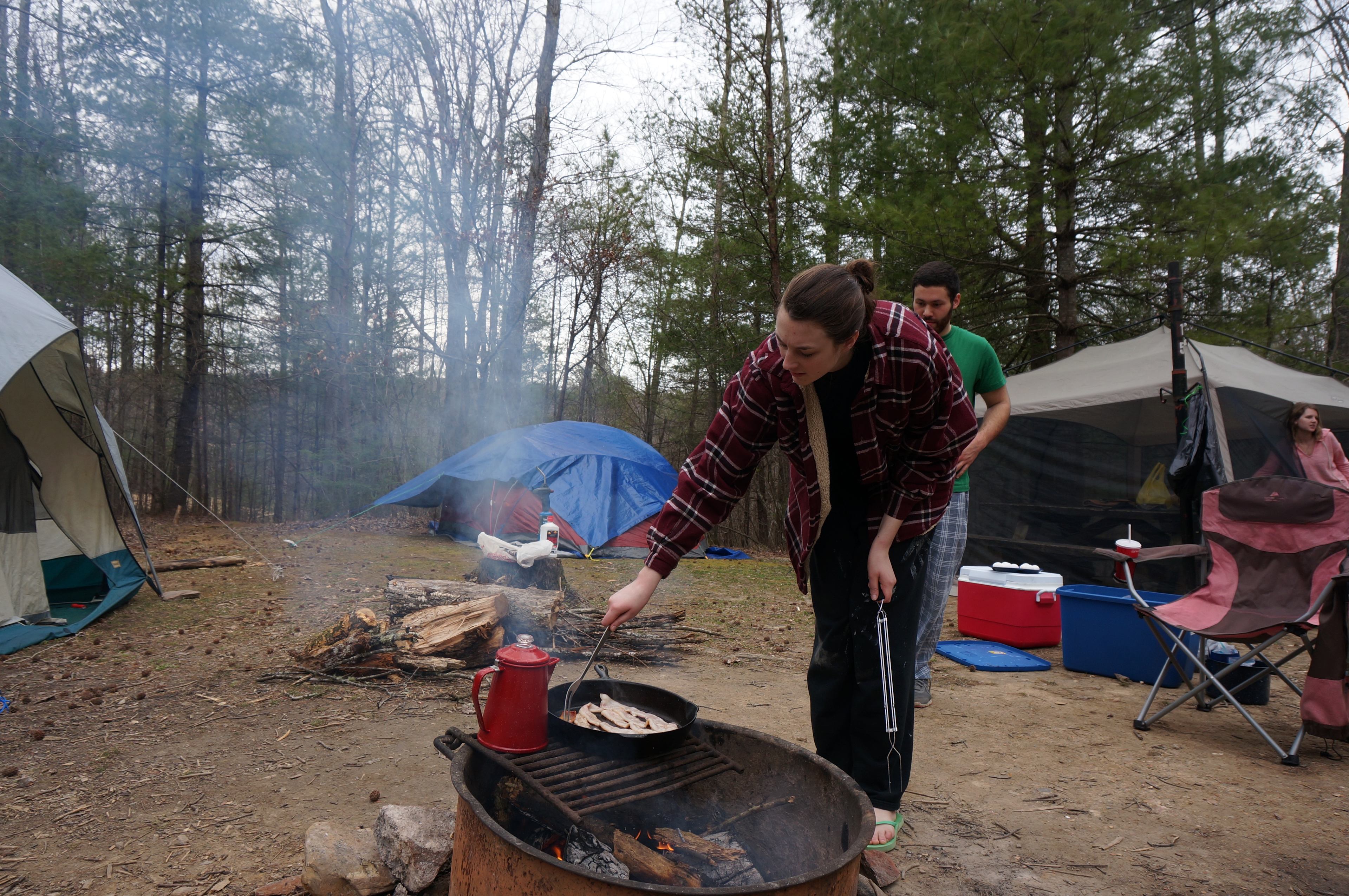 The overflow camping area is ideal for larger groups. 