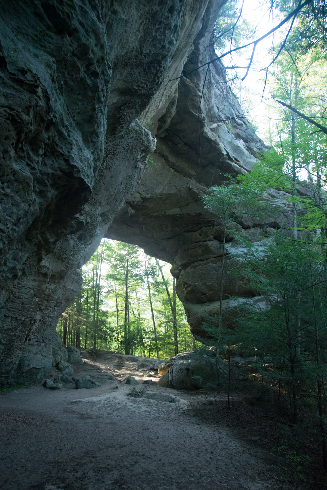 A breath-taking natural bridge a hop, skip, and a jump away from camp.