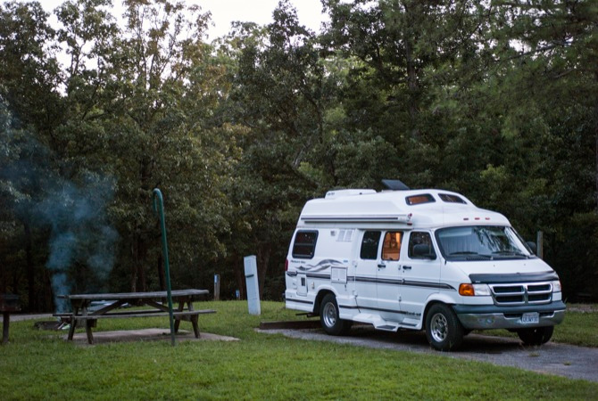 Not sure if this was necessarily Campground "12" but it was in Natchez Trace State Park. There were fireflys all around us at night, and the sound of cicadas filled the air. It was a really great campsite and we were on our own! (slightly creepy)
