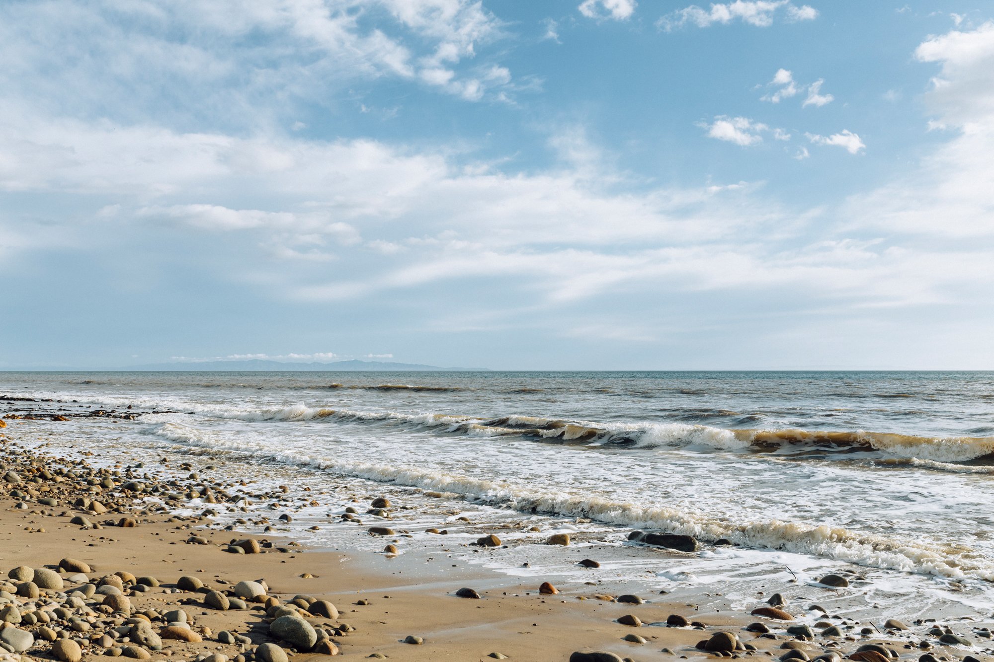Channel Islands in the distance.