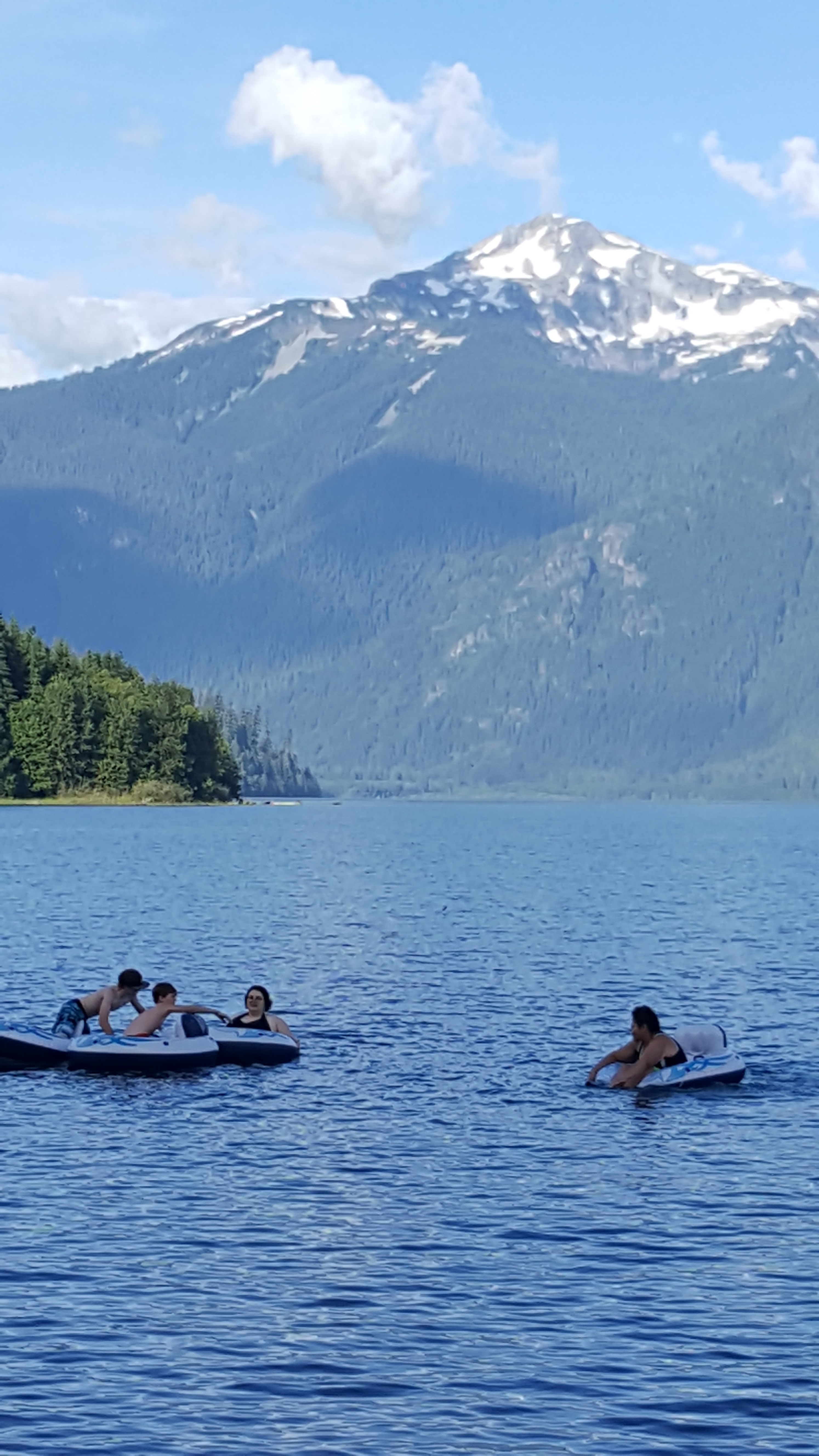 Play time! The water is chilly but worth it.